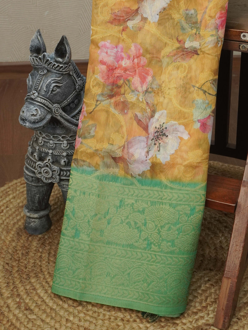 Jute Banarasi Saree | TTDS3676