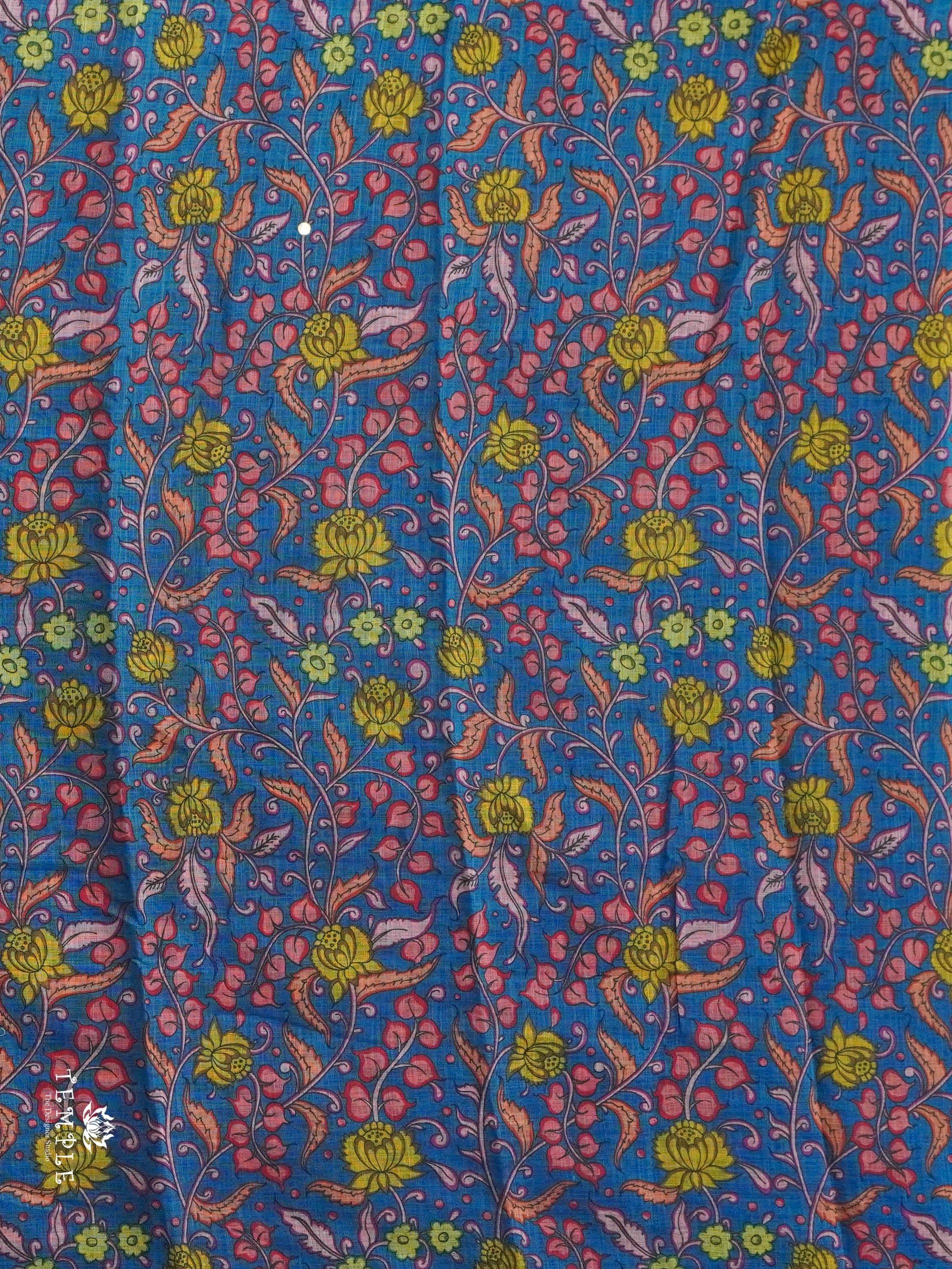 Pichwai Printed Linen Cotton Saree | TTDS2832 | PRE BOOKING