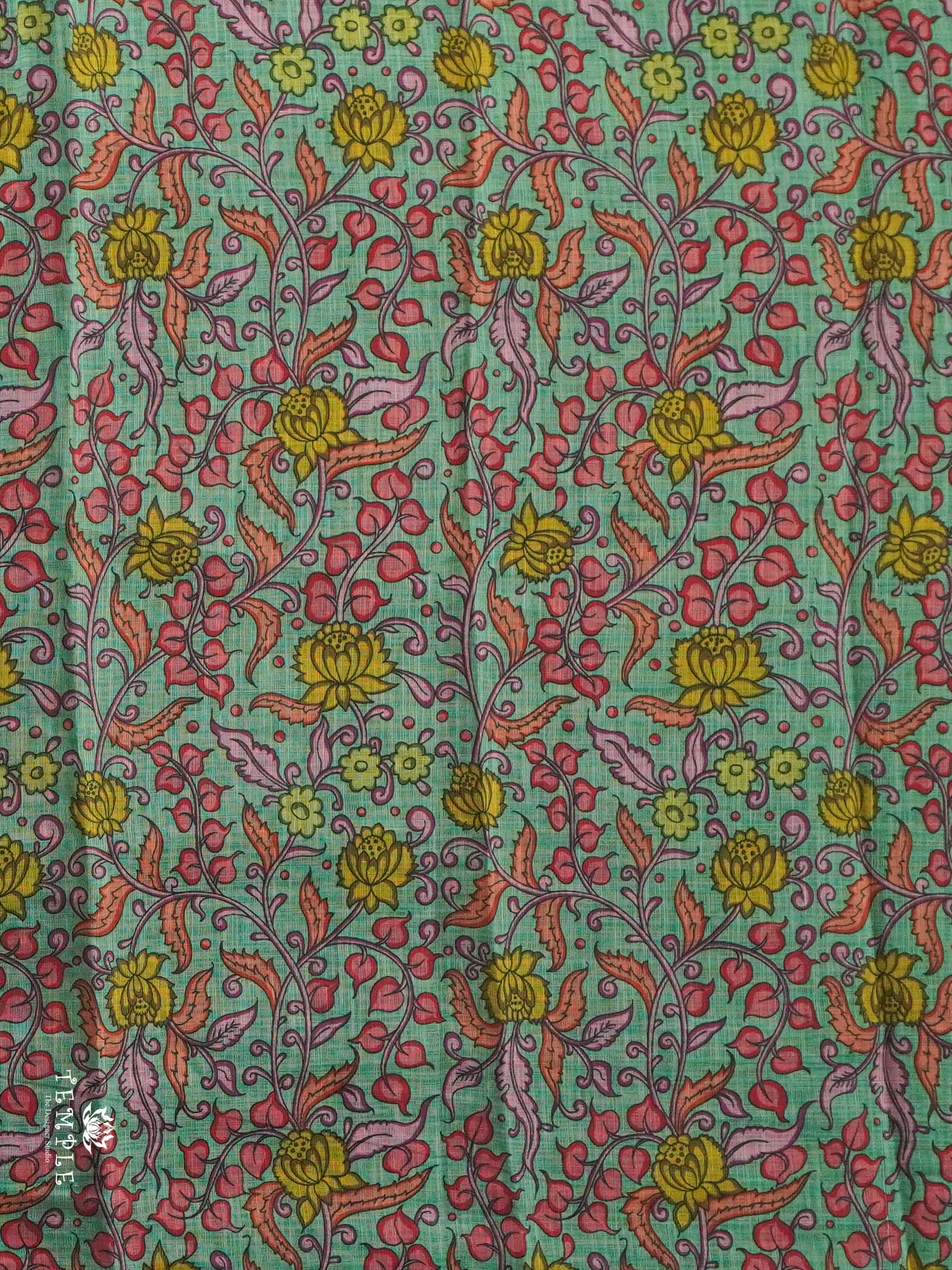 Pichwai Printed Linen Cotton Saree | TTDS2832 | PRE BOOKING