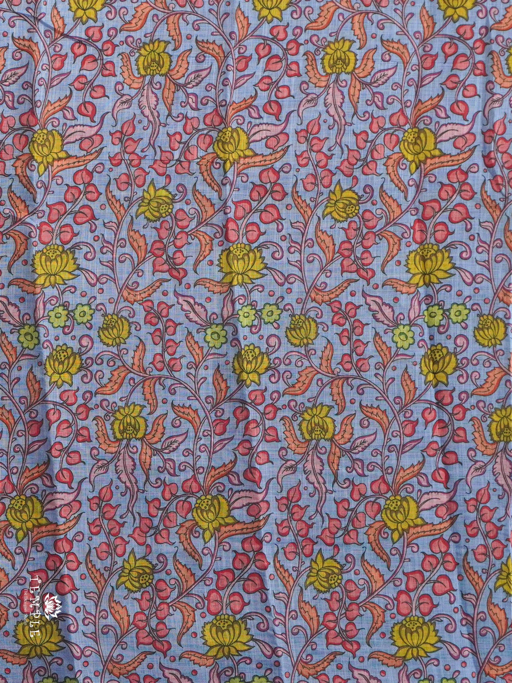 Pichwai Printed Linen Cotton Saree | TTDS2832 | PRE BOOKING