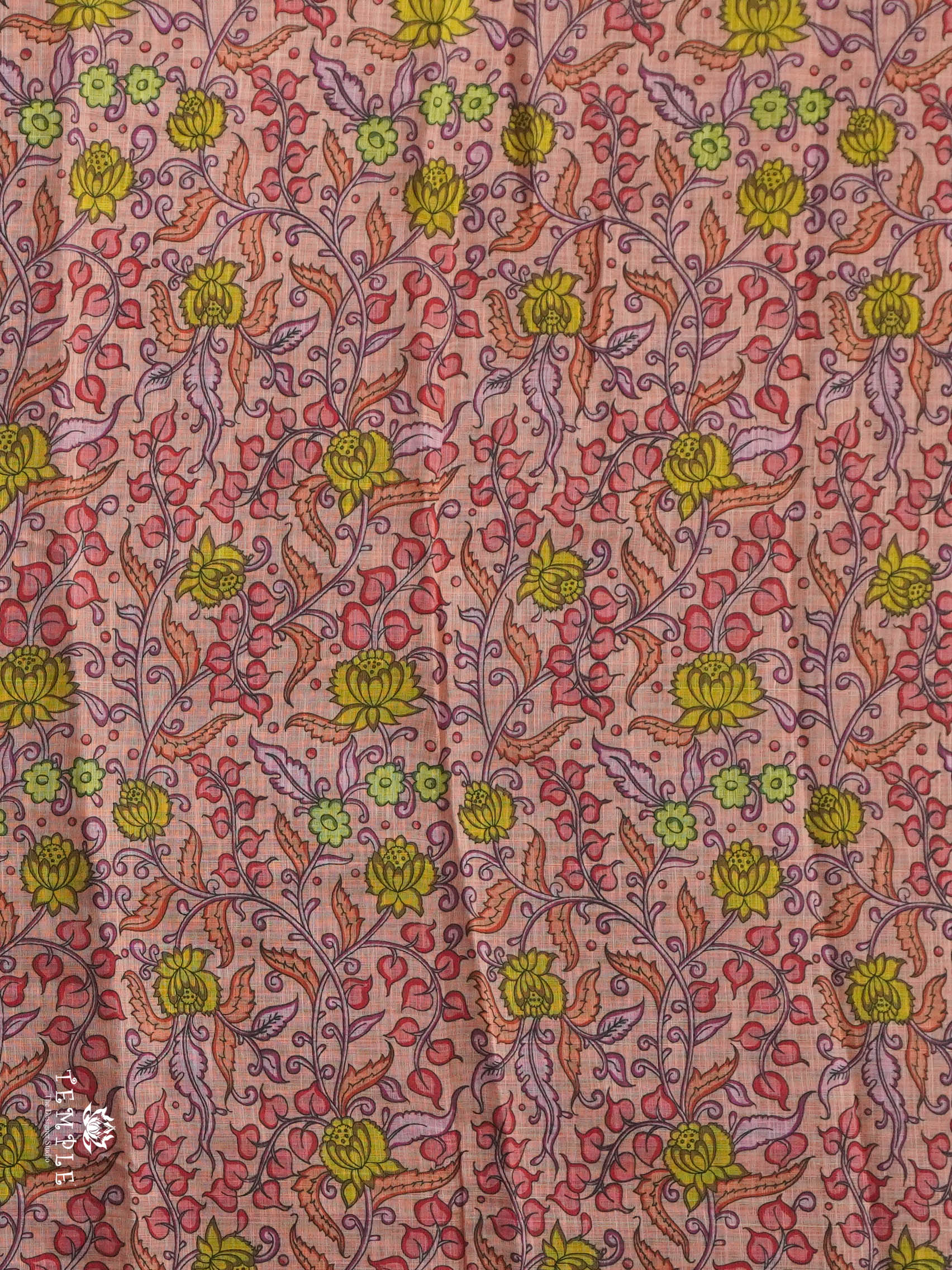 Pichwai Printed Linen Cotton Saree | TTDS2832 | PRE BOOKING