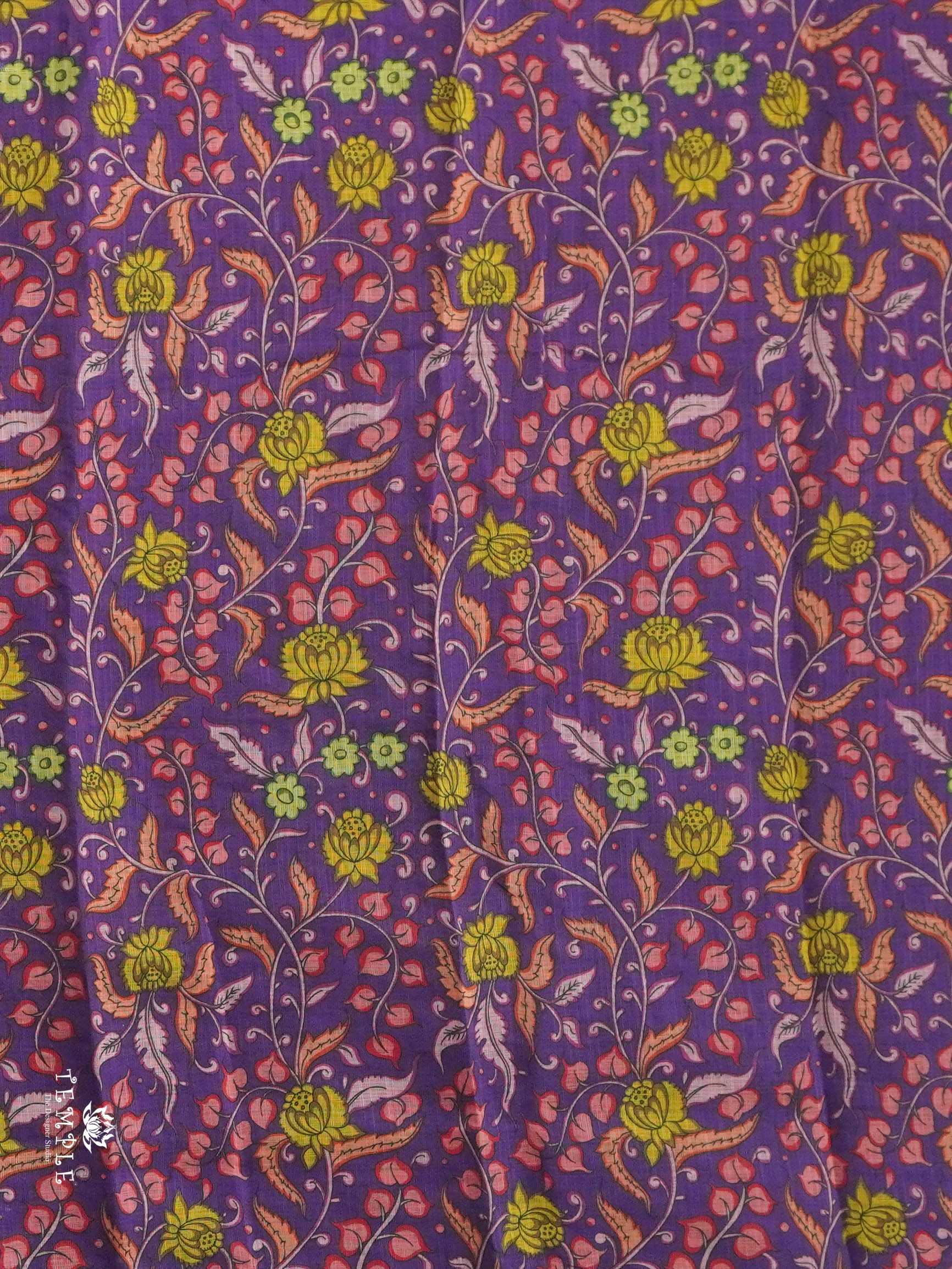 Pichwai Printed Linen Cotton Saree | TTDS2832 | PRE BOOKING