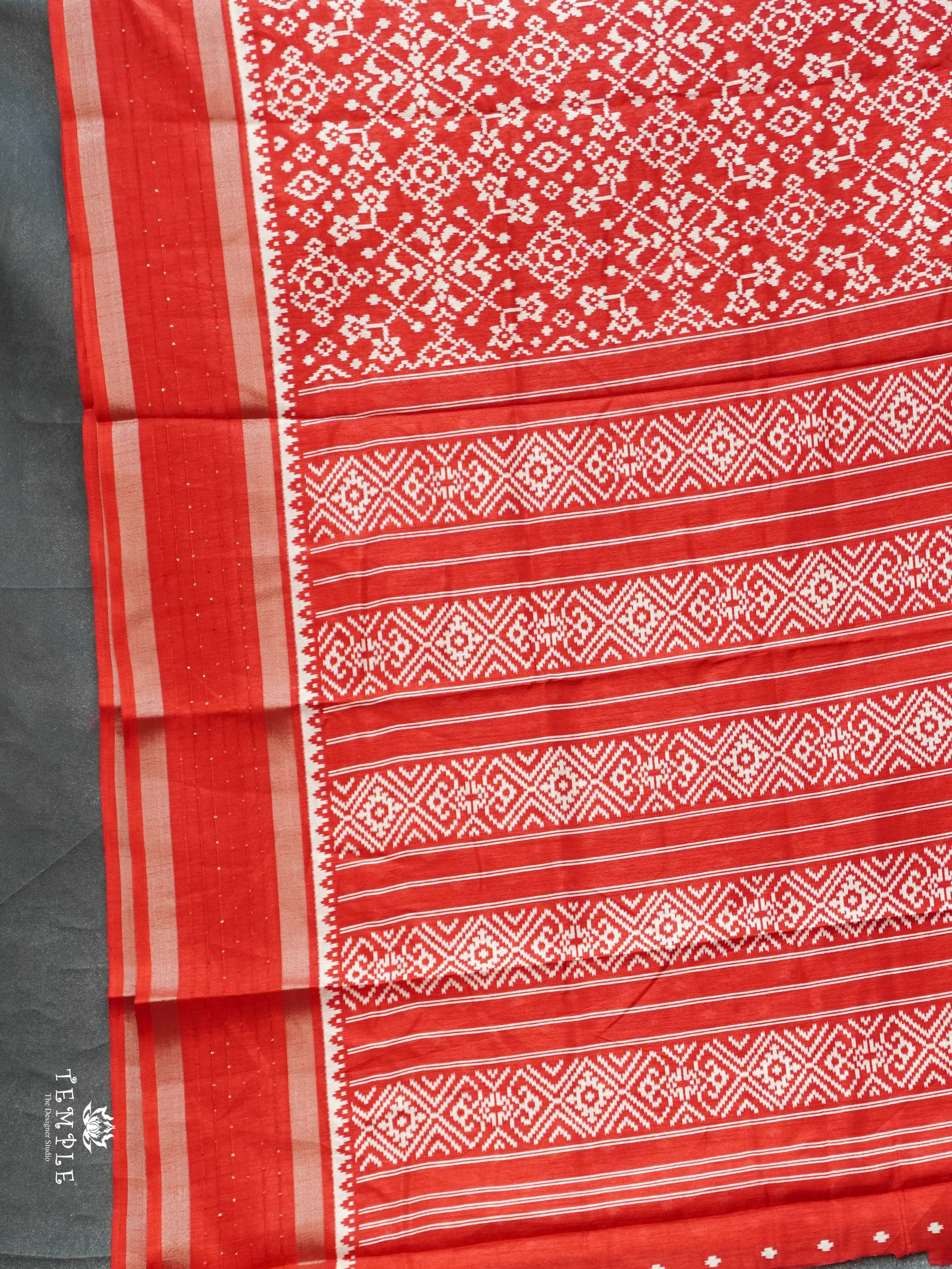 Ikkat Printed Dola Saree | TTDS2333