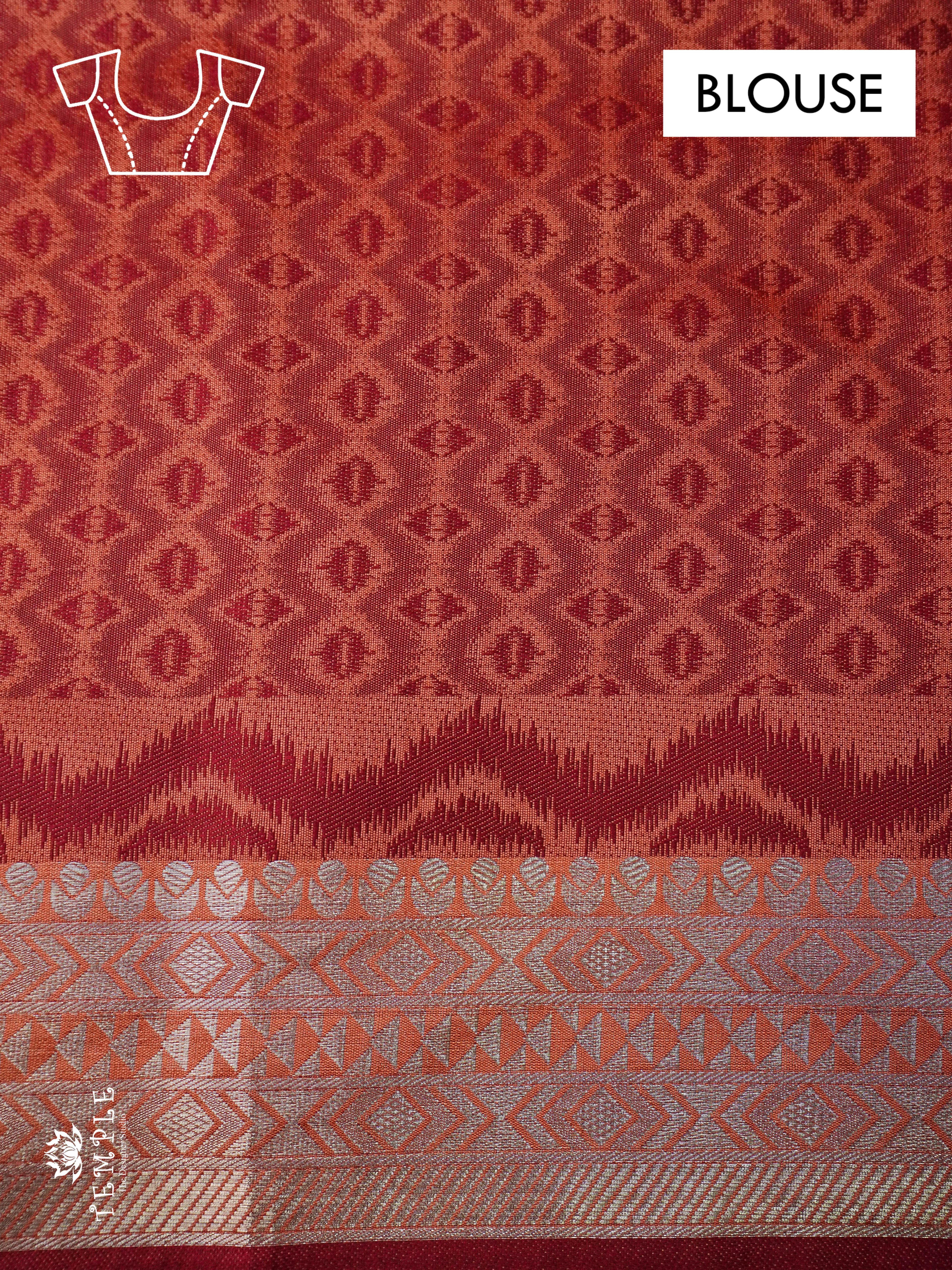 Raw Silk Saree (Leheriya Pattern) | TTDS992