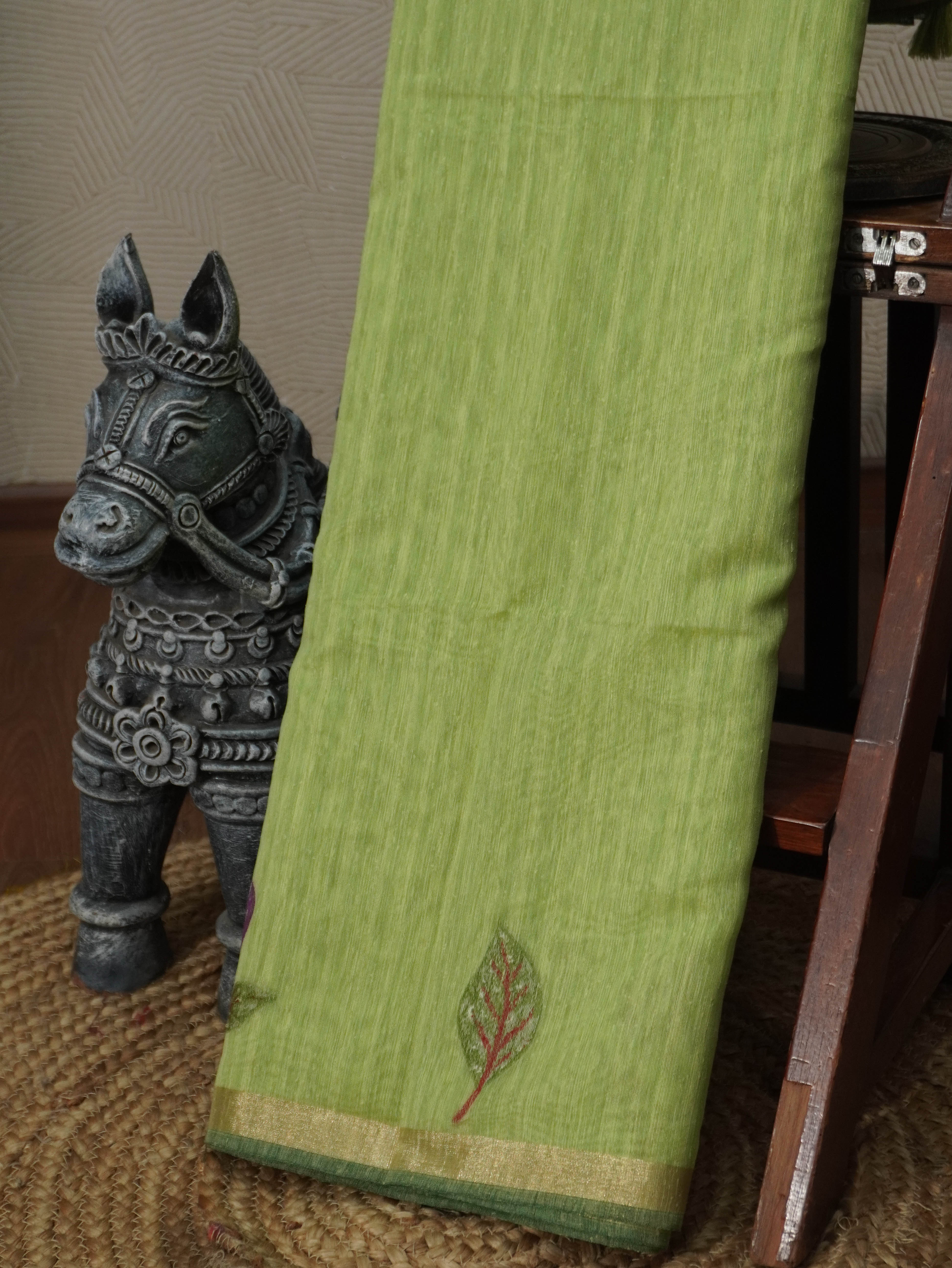Linen Cotton Saree | TTDS3280