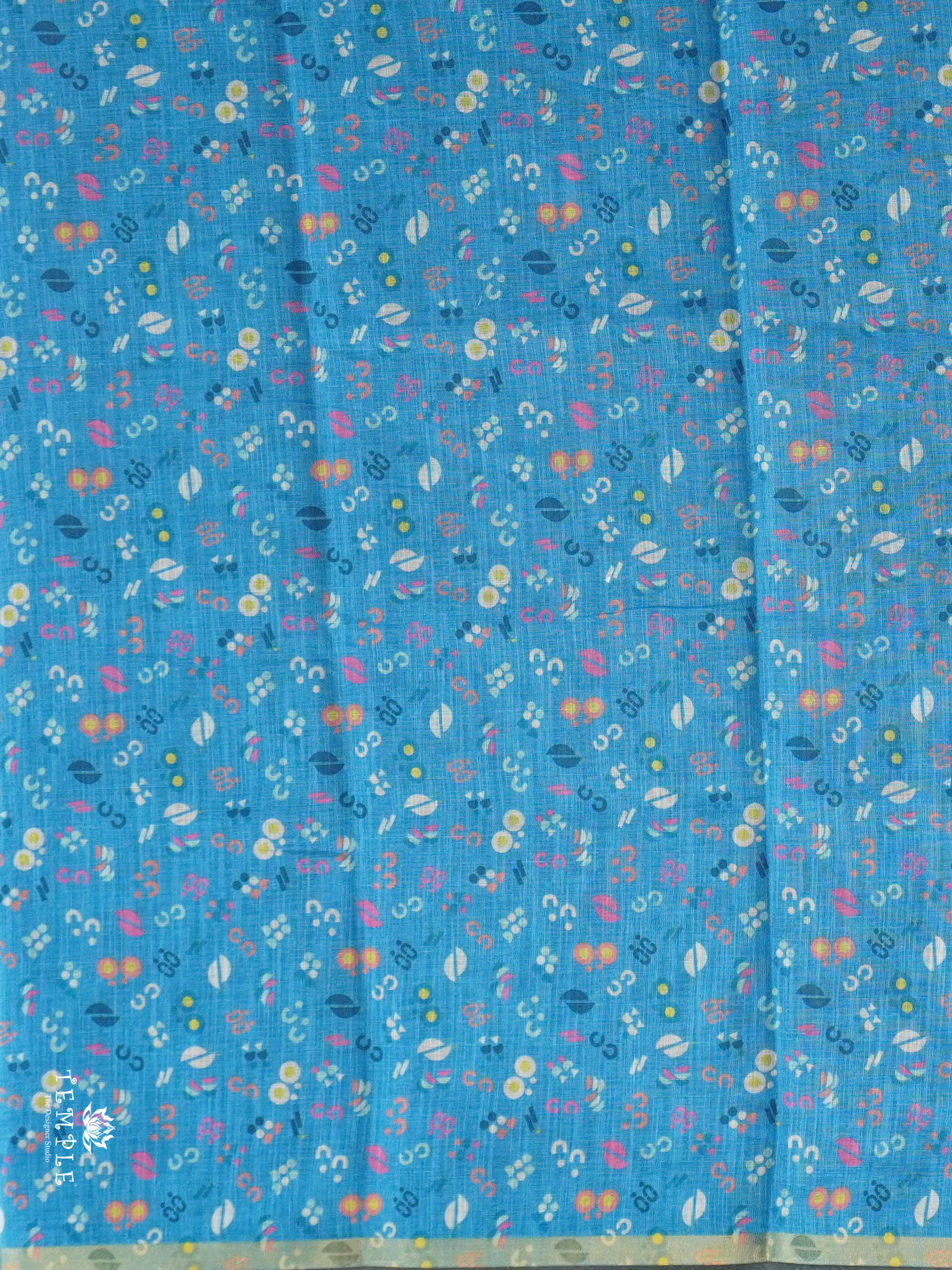 Kalamkari Linen cotton saree | TTDS2813