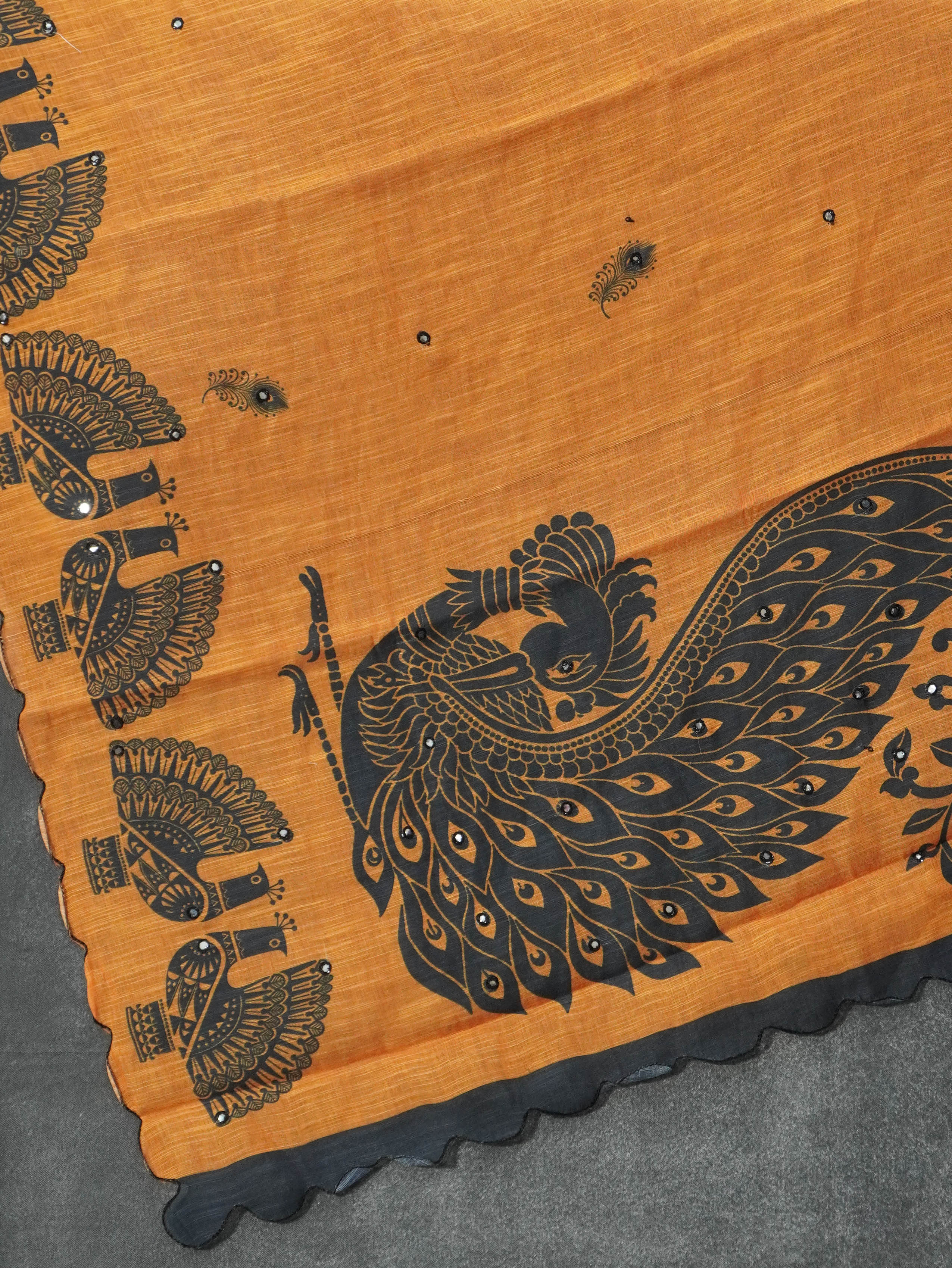 Linen Cotton Saree | TTDS3243