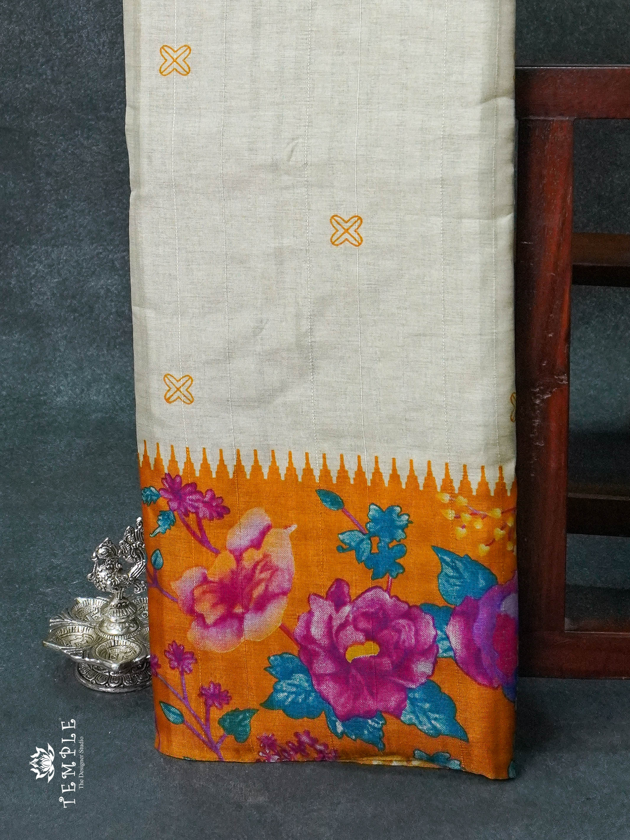 Semi Tussar Saree | TTDS989