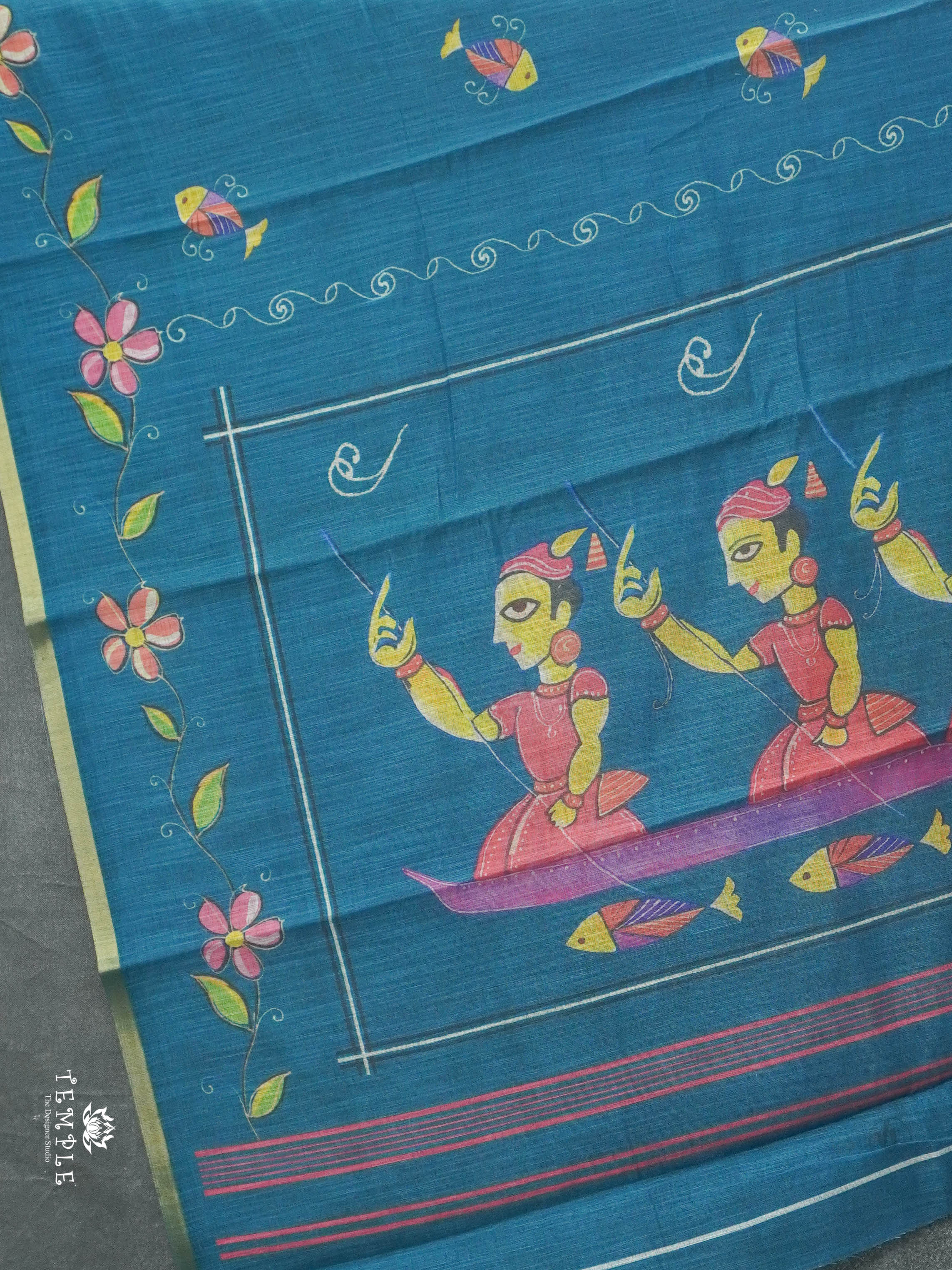 Linen cotton saree | TTDS2814