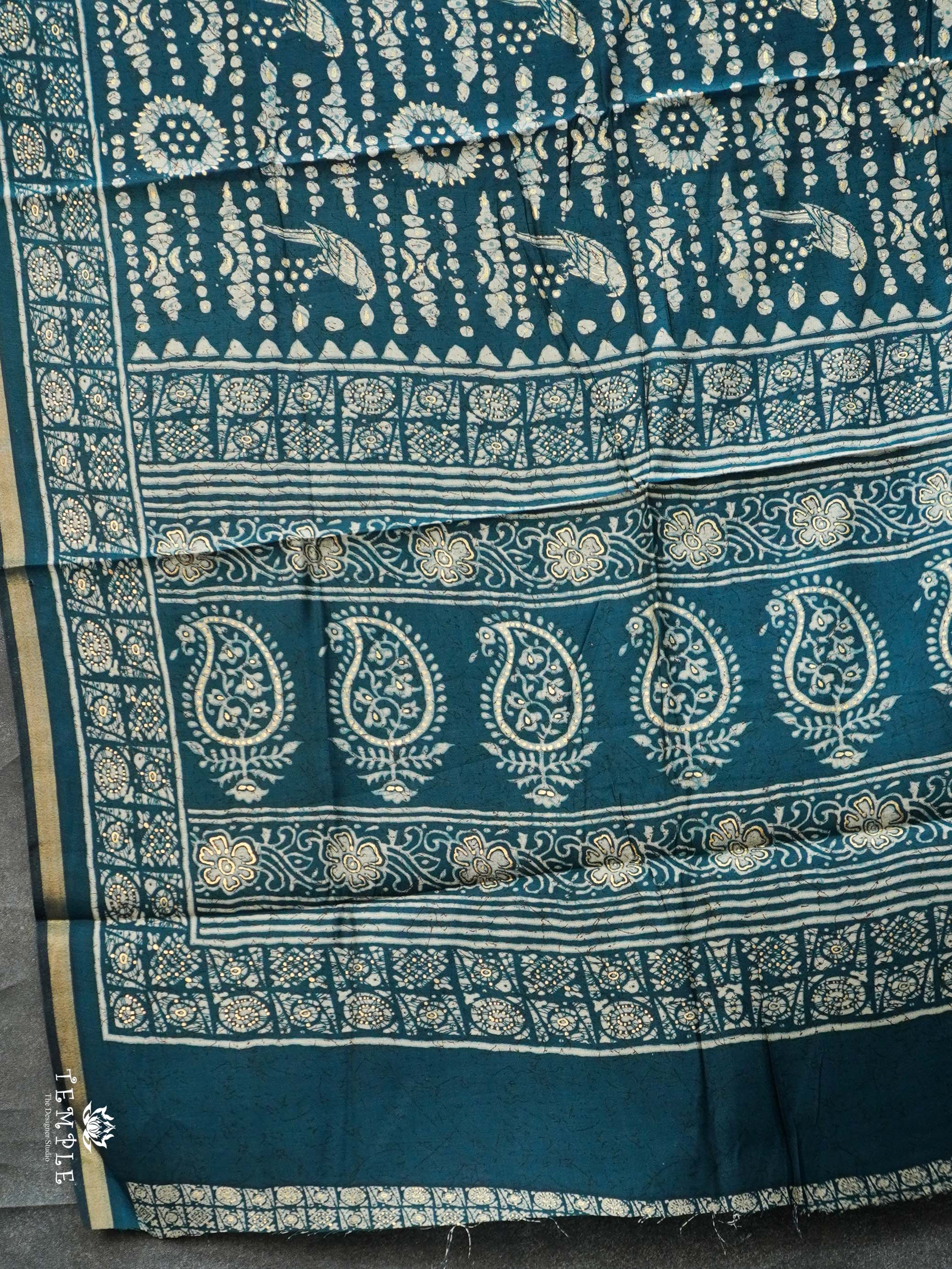 Fancy Saree with Foil Prints  | TTDS2325