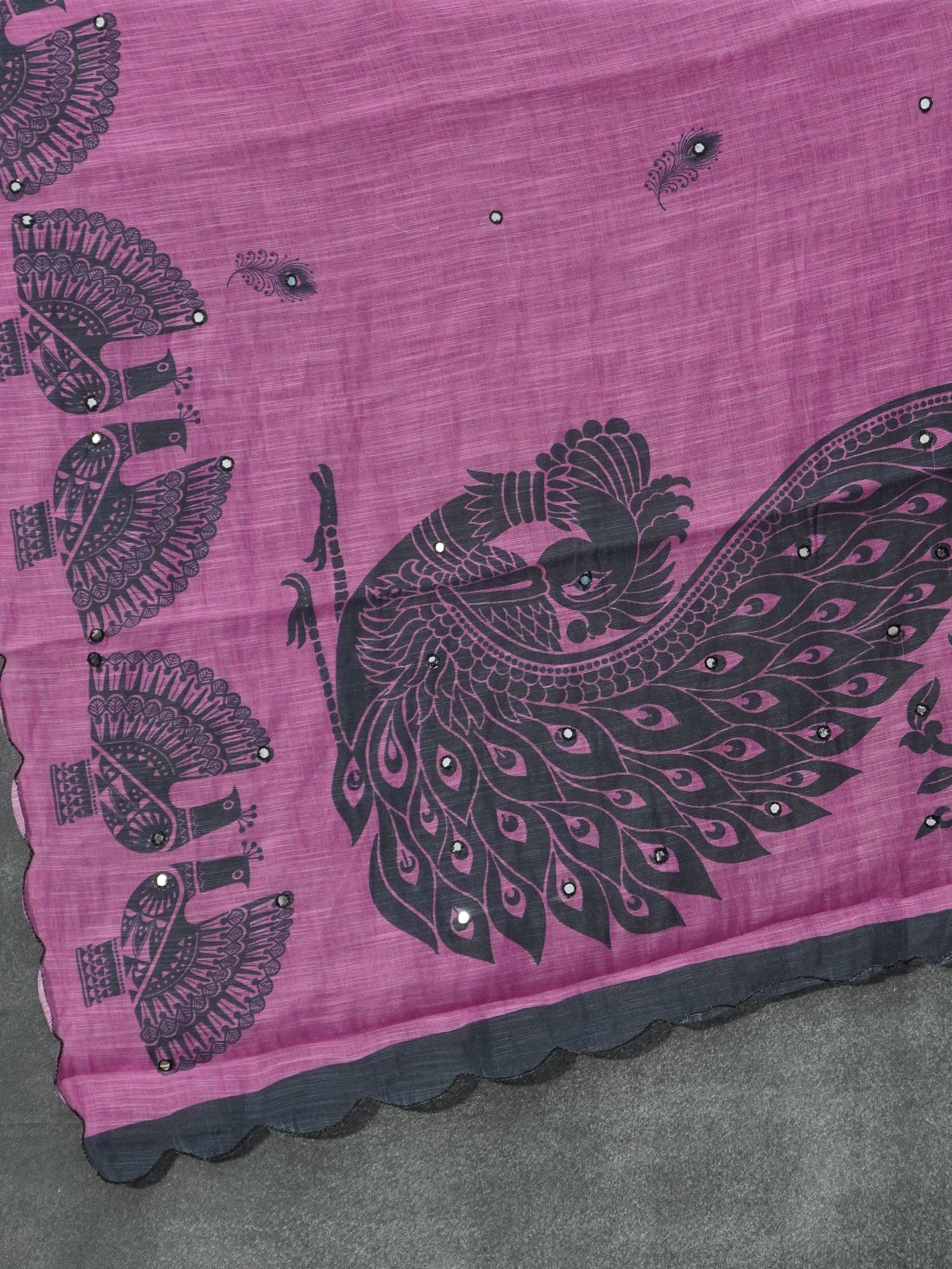 Linen Cotton Saree | TTDS3243