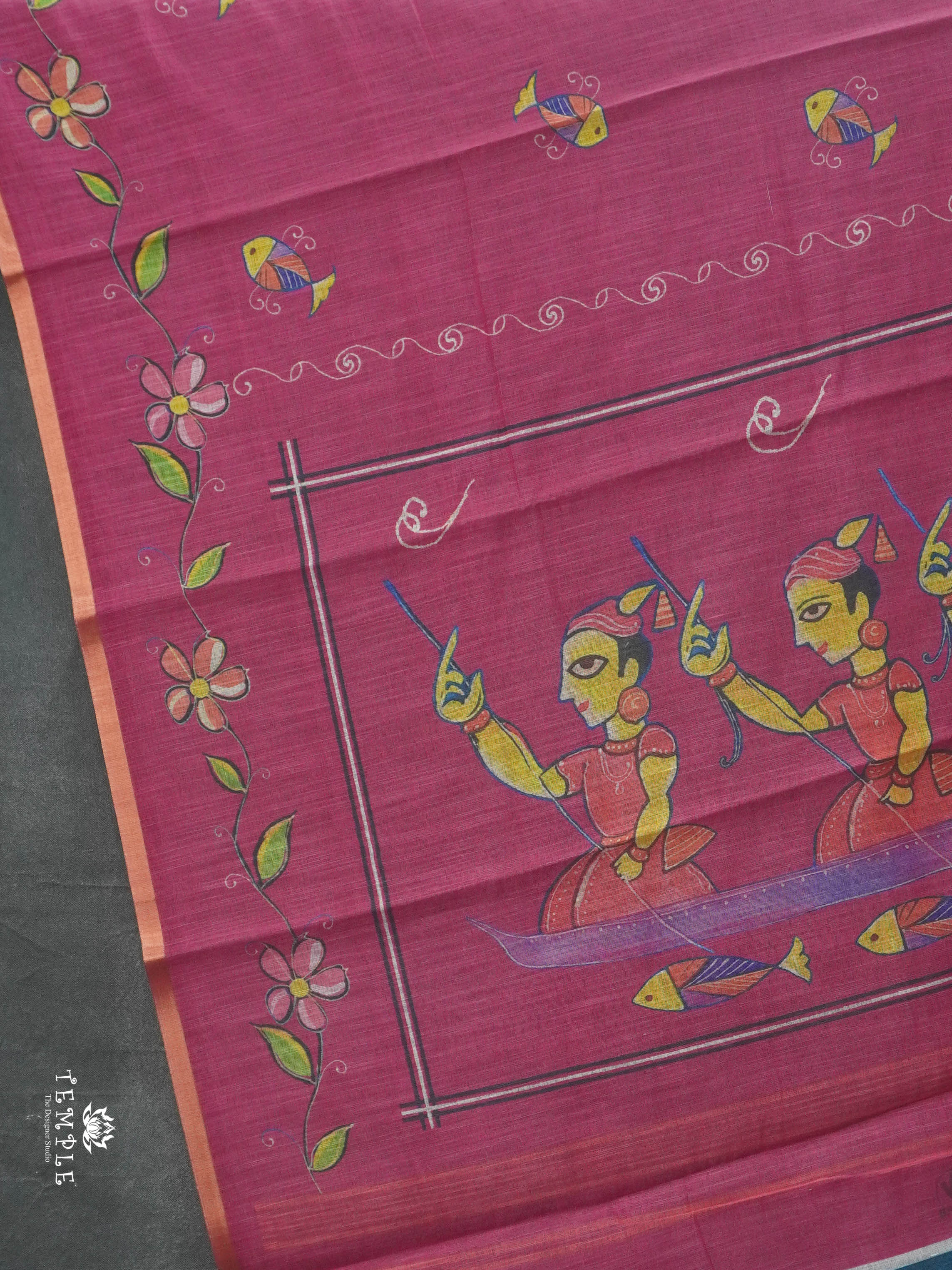 Linen cotton saree | TTDS2814