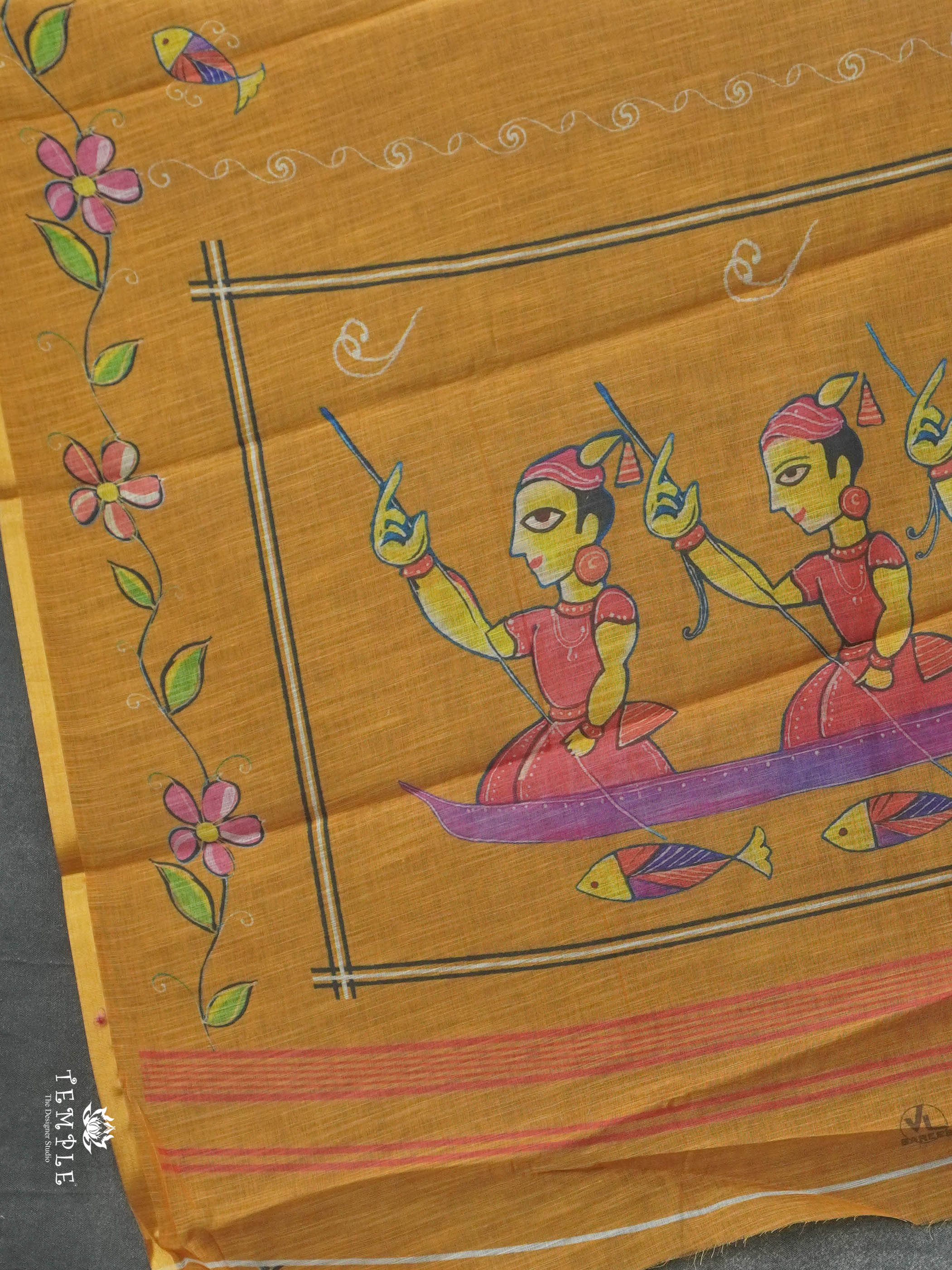 Linen cotton saree | TTDS2814