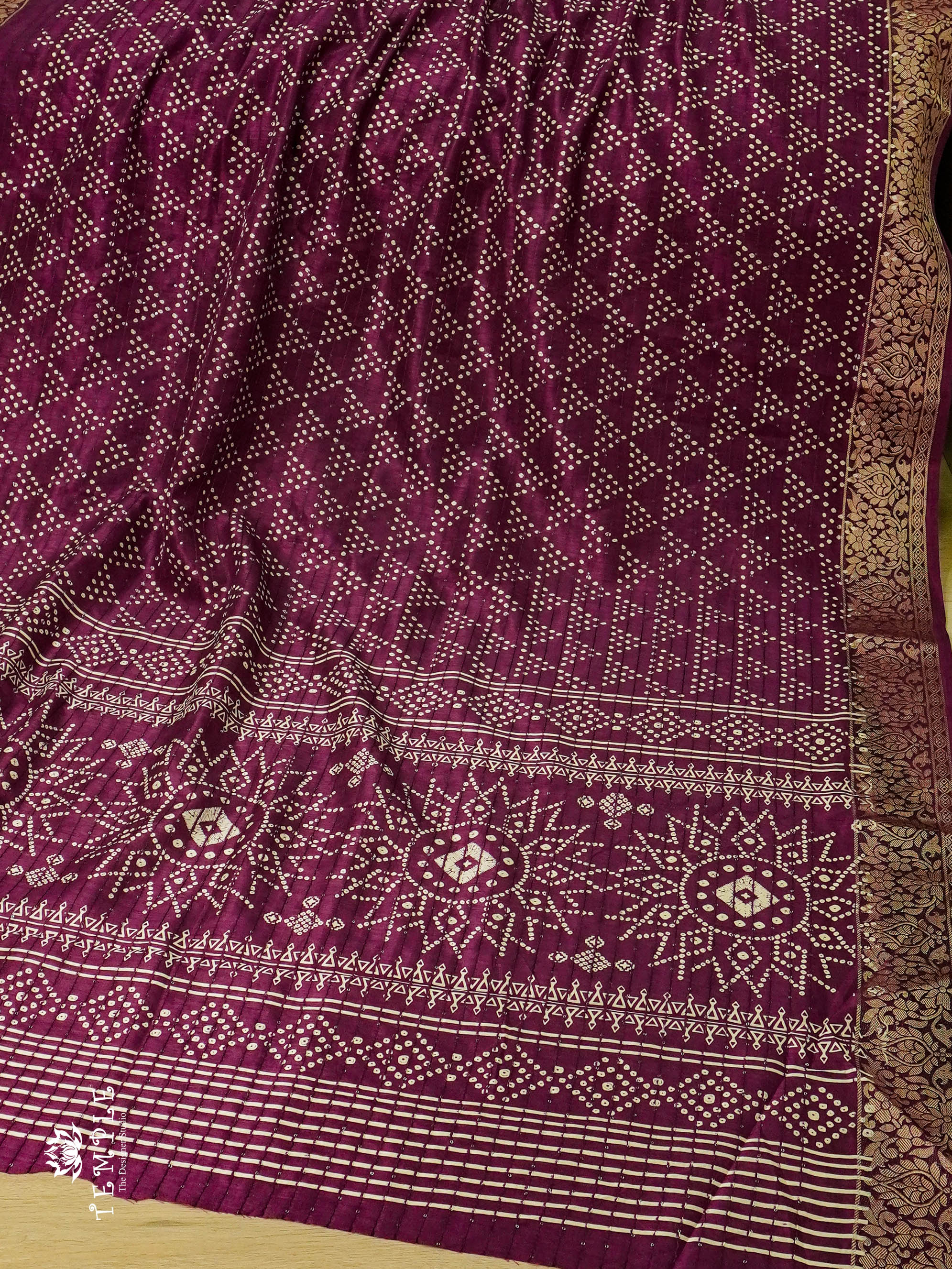 Art Silk Saree with ( Sequins design  )  |  TTDS676