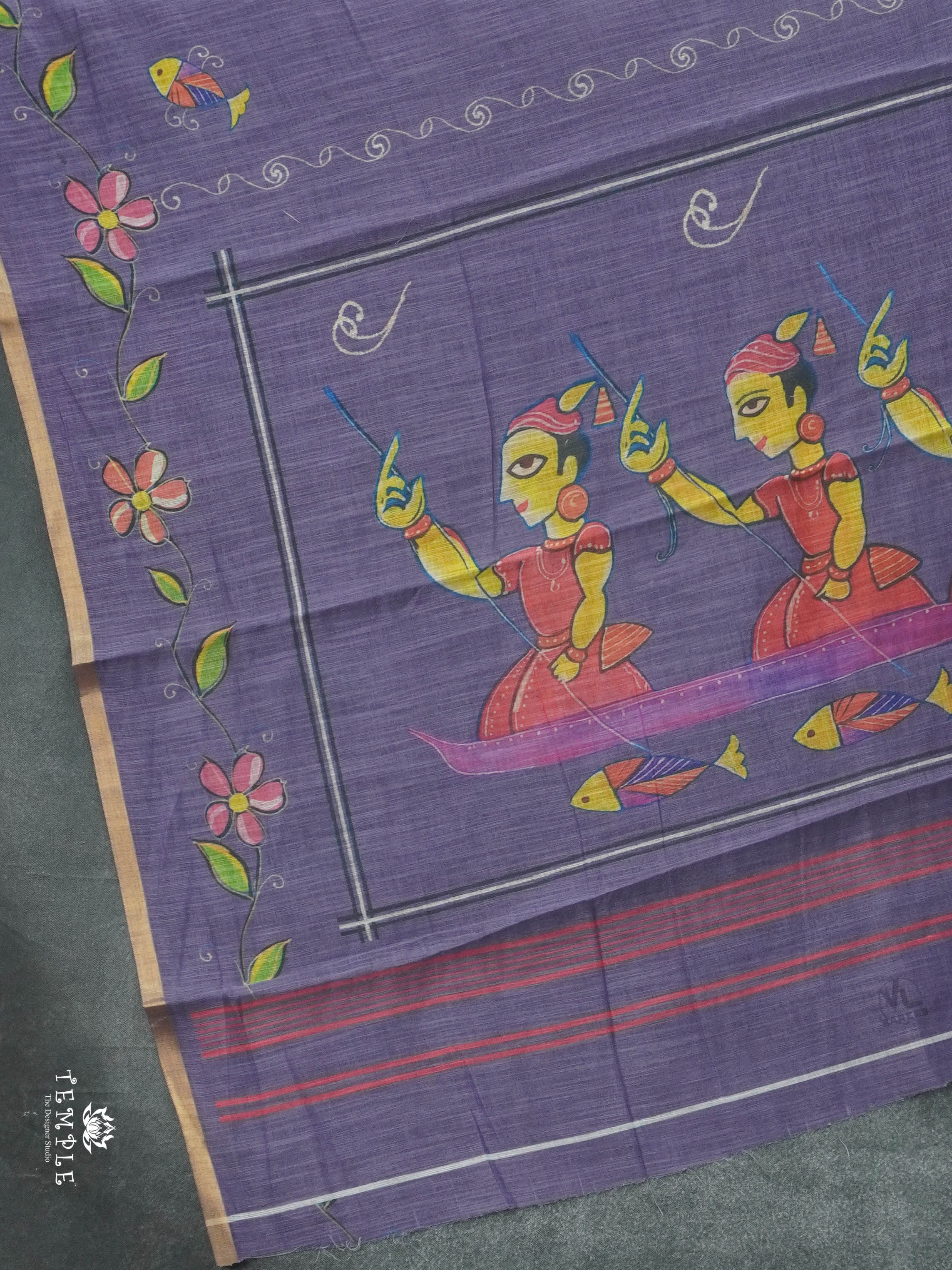 Linen cotton saree | TTDS2814