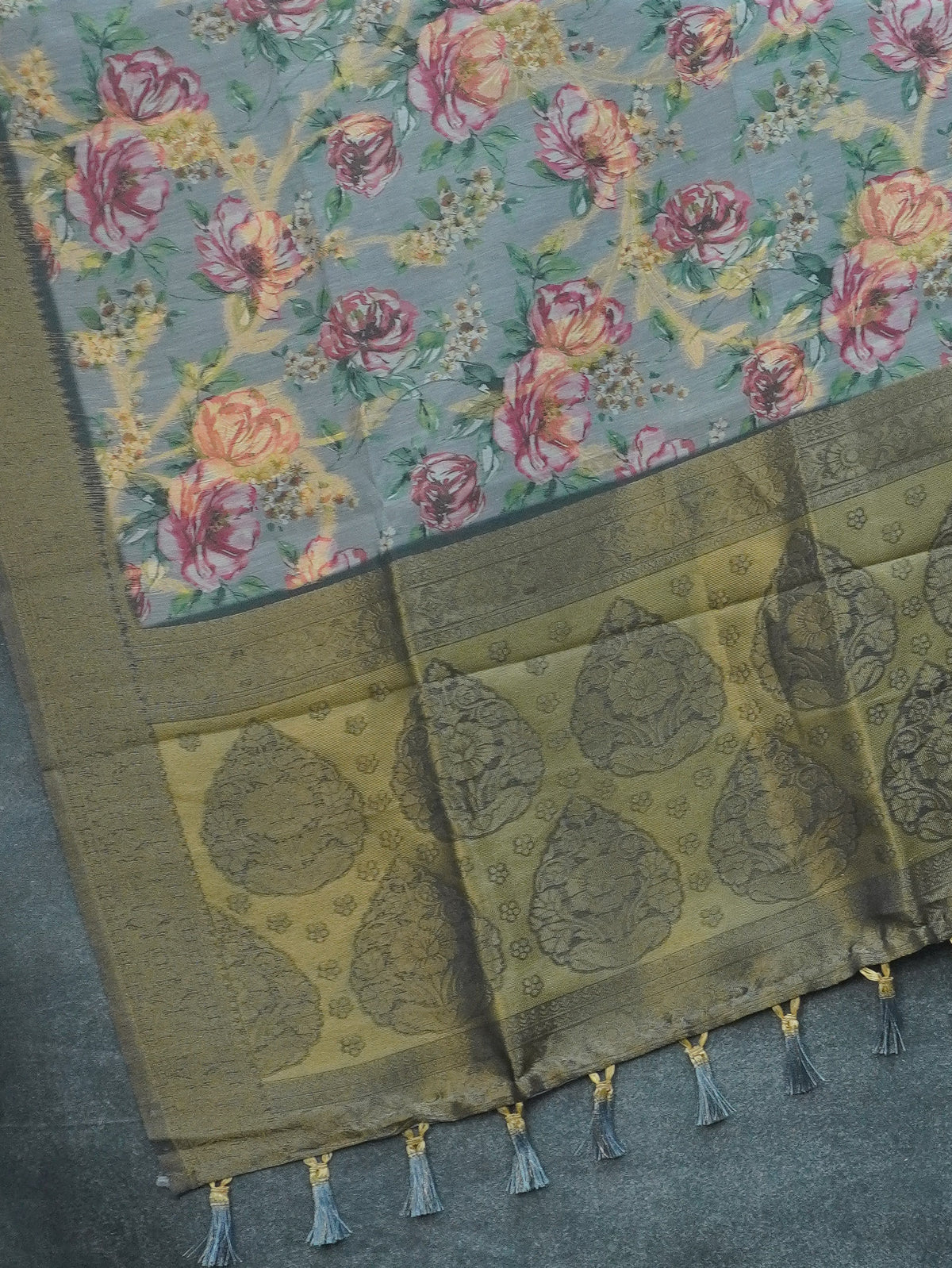 Jute Banarasi Saree | TTDS3680