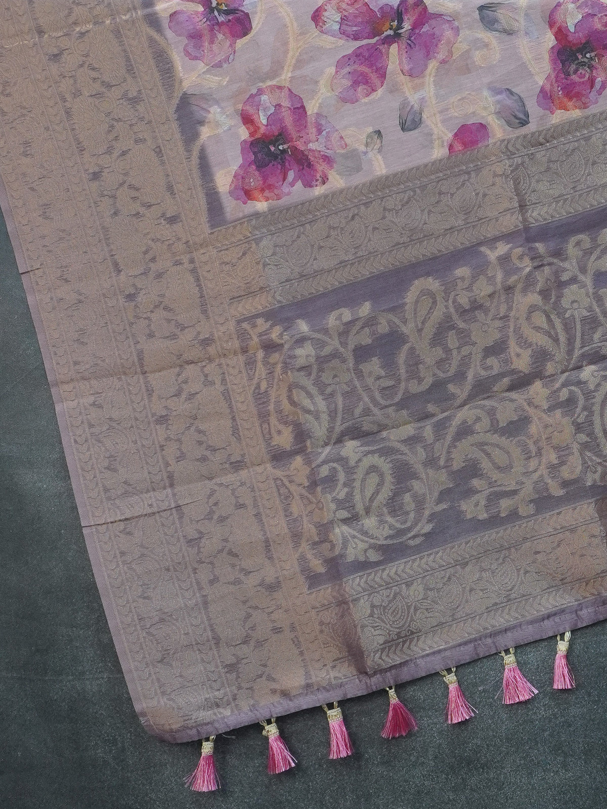 Jute Banarasi Saree | TTDS3676