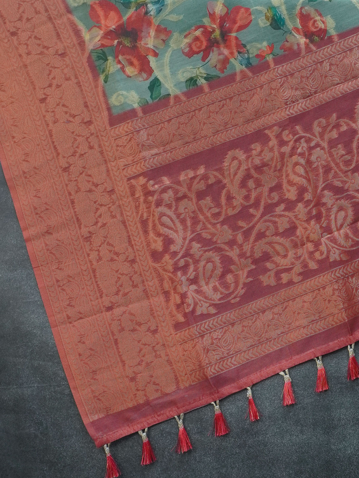 Jute Banarasi Saree | TTDS3676
