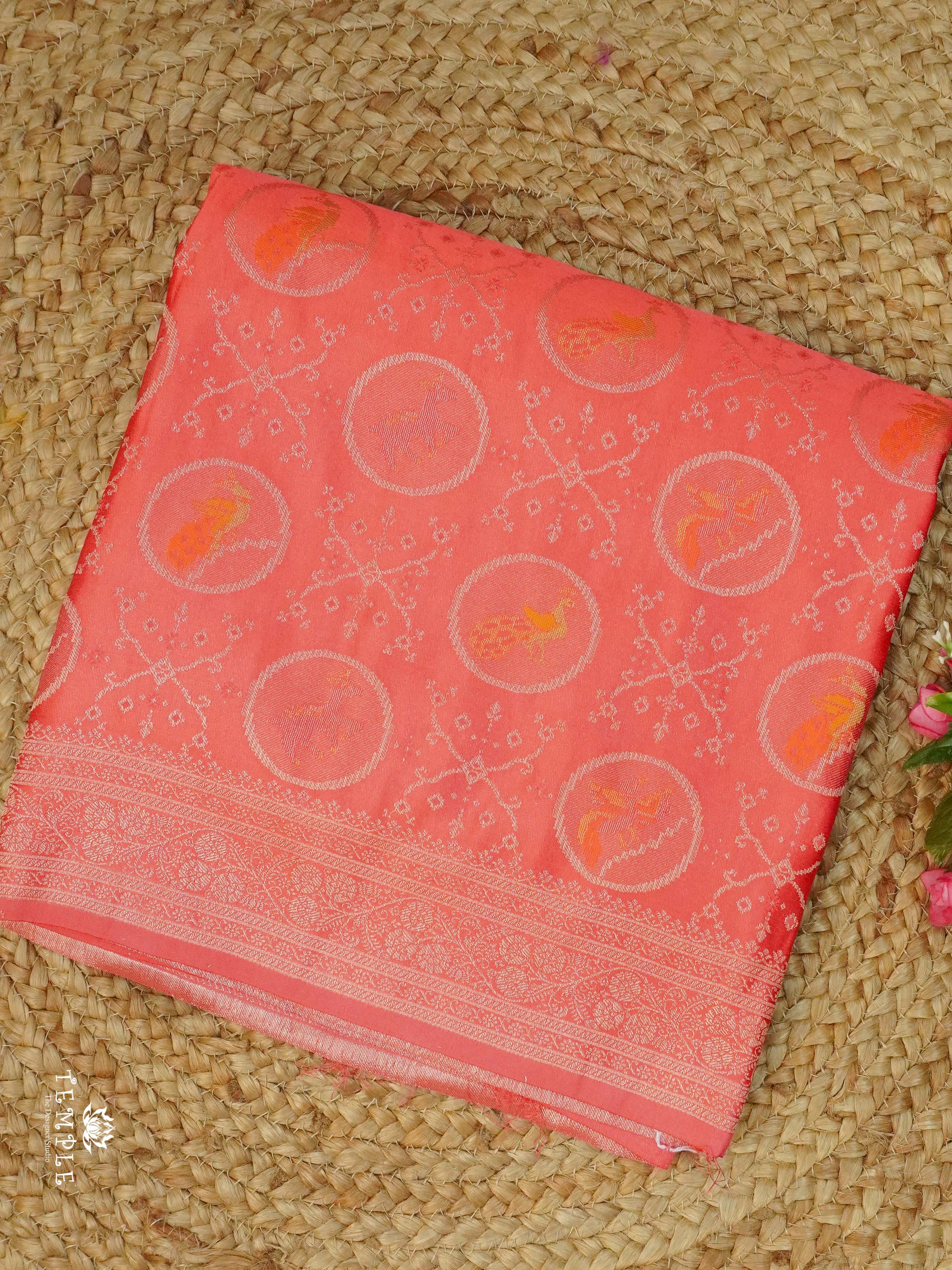 Banarasi Weaved Satin Silk Saree | TTDS2370