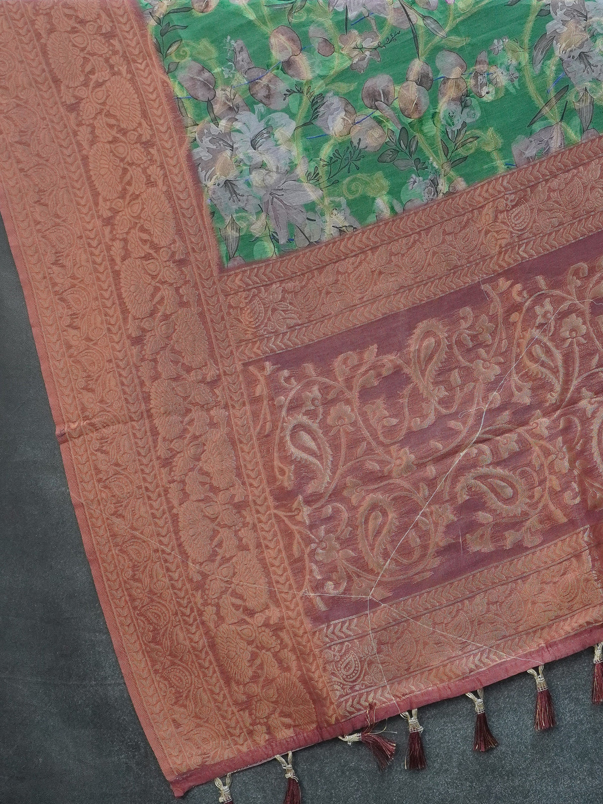 Jute Banarasi Saree | TTDS3676