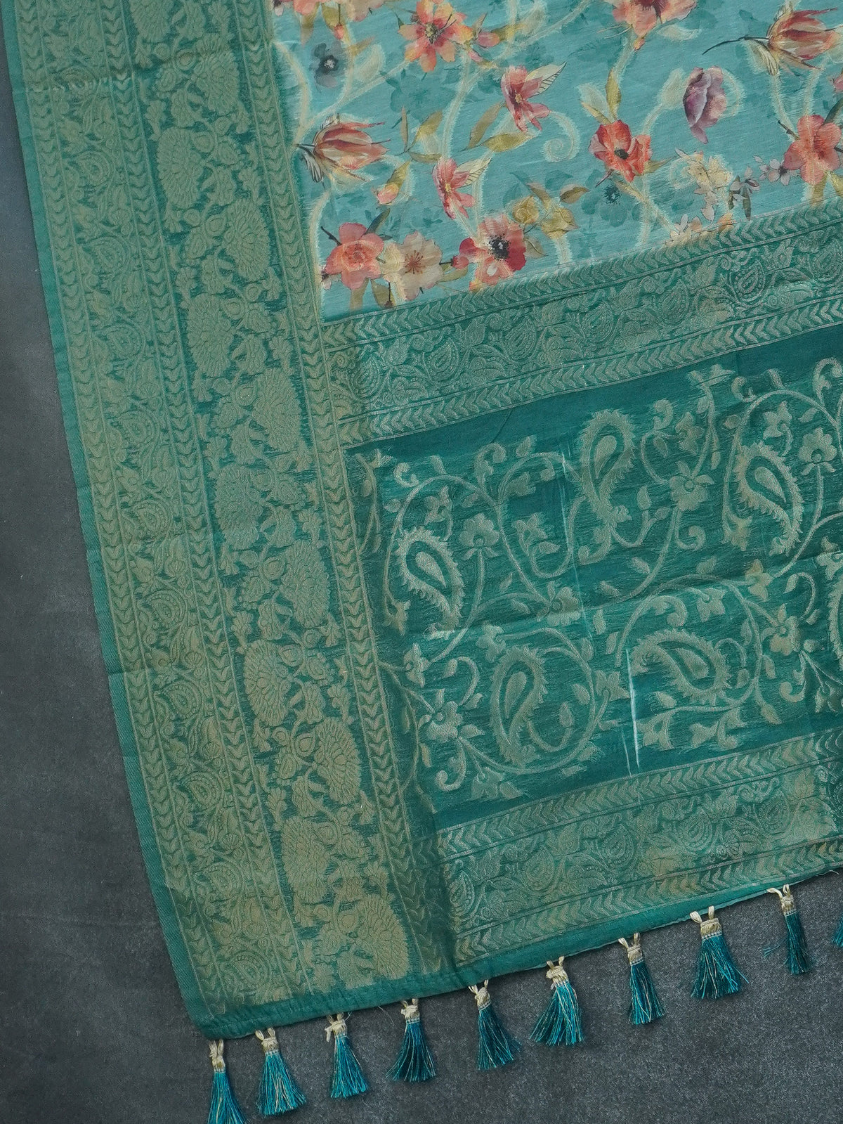Jute Banarasi Saree | TTDS3676