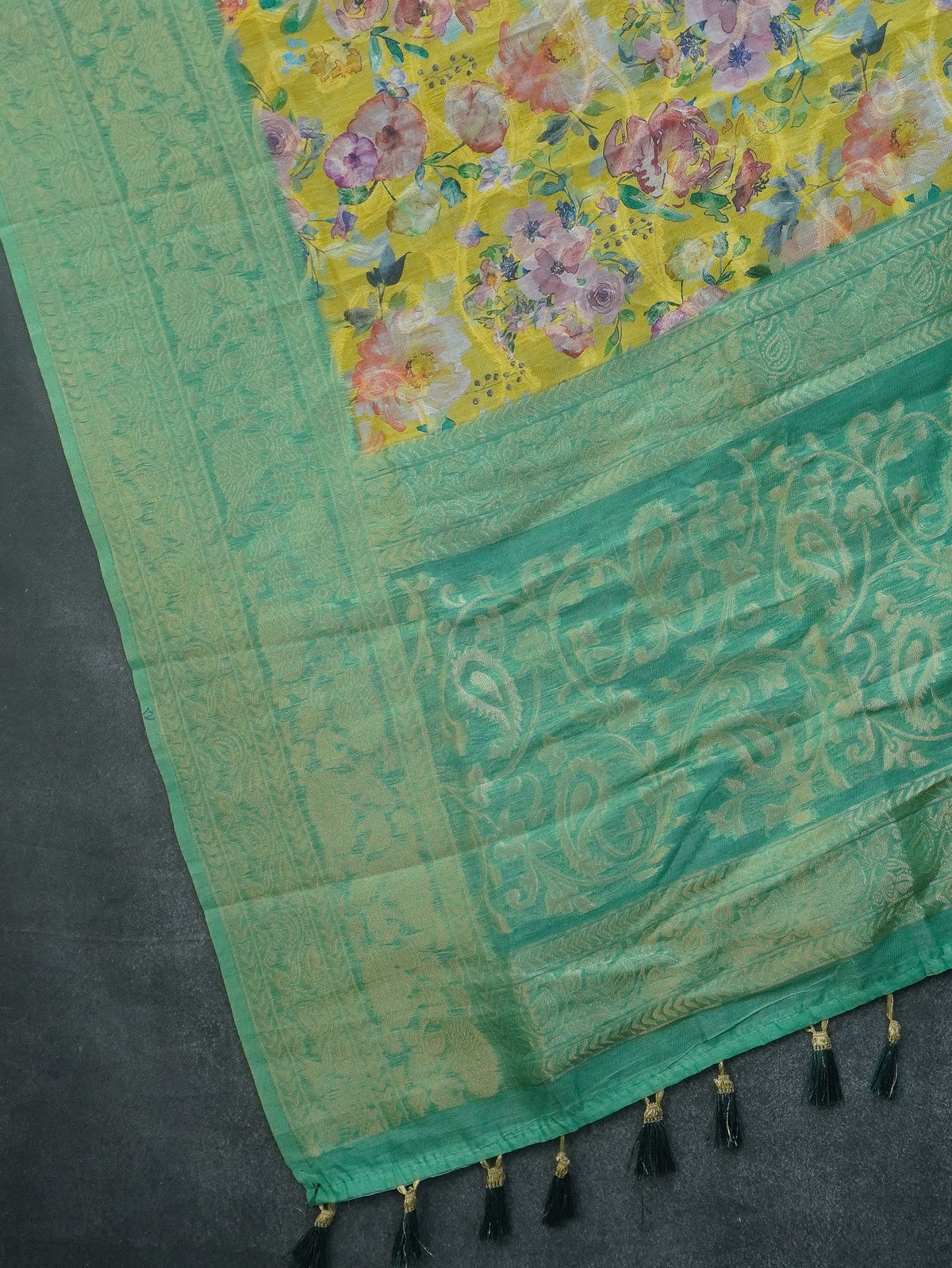 Jute Banarasi Saree | TTDS3676