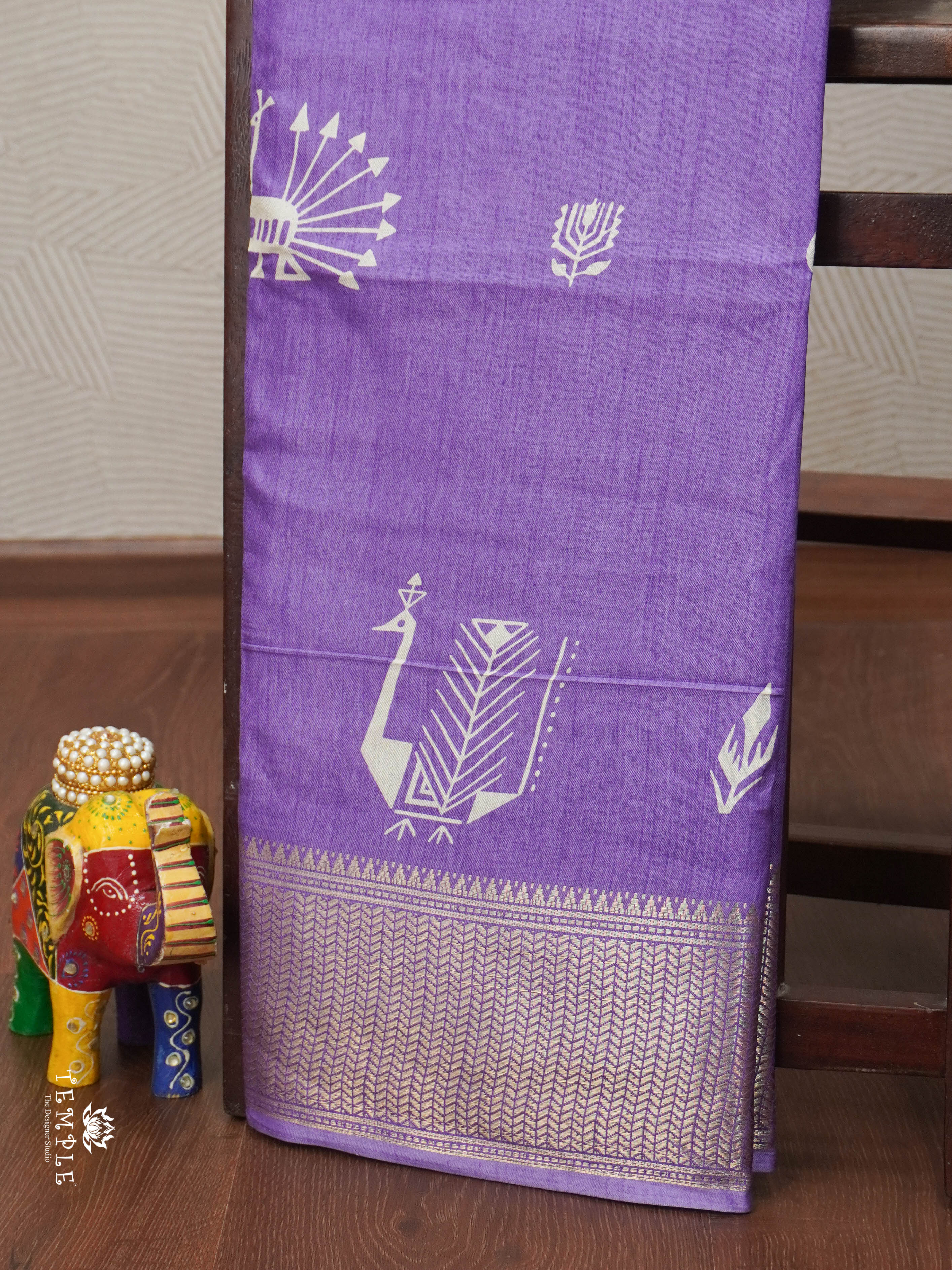 Printed Semi Crepe Silk Saree | TTDS1854