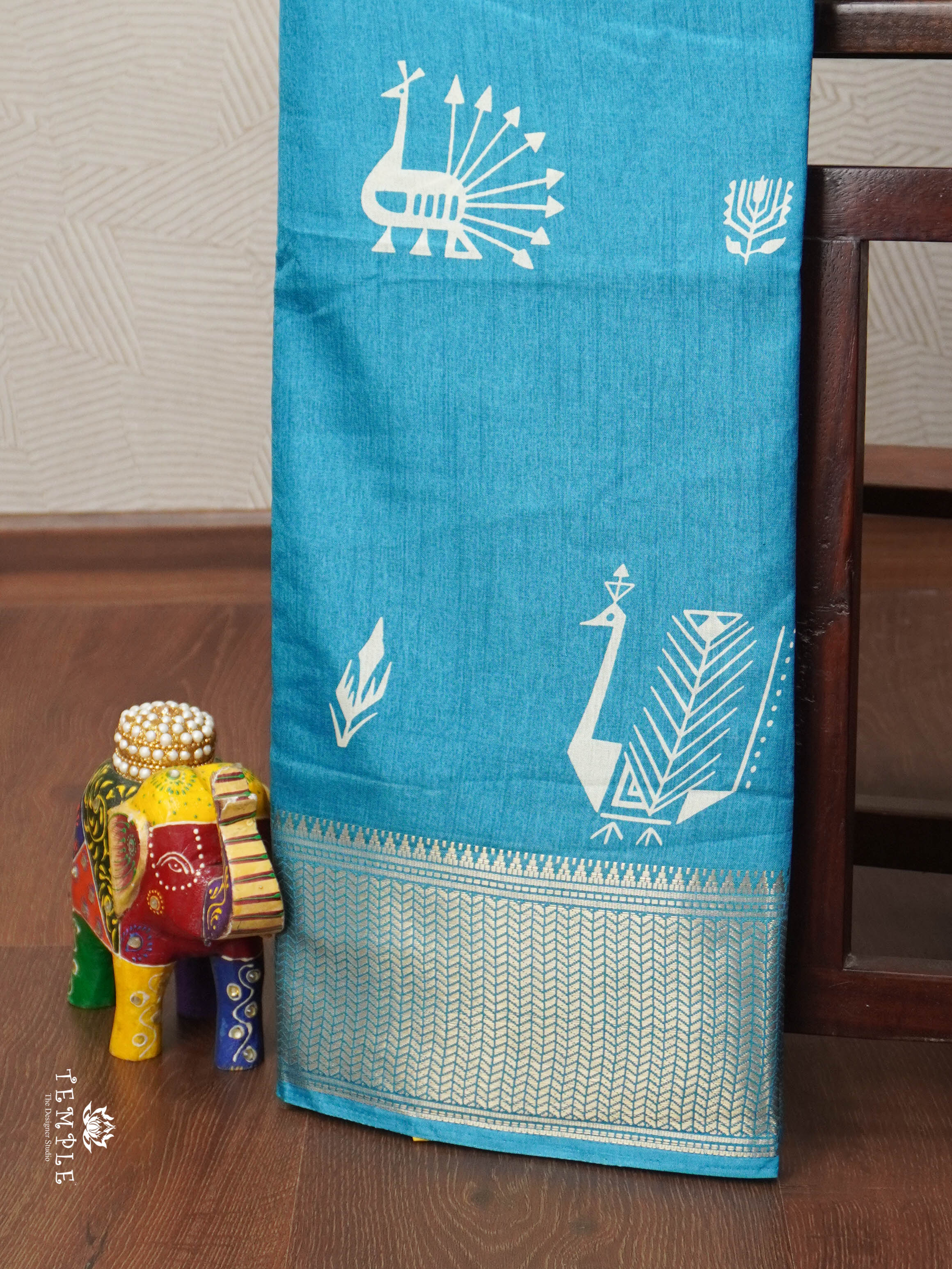 Printed Semi Crepe Silk Saree | TTDS1854