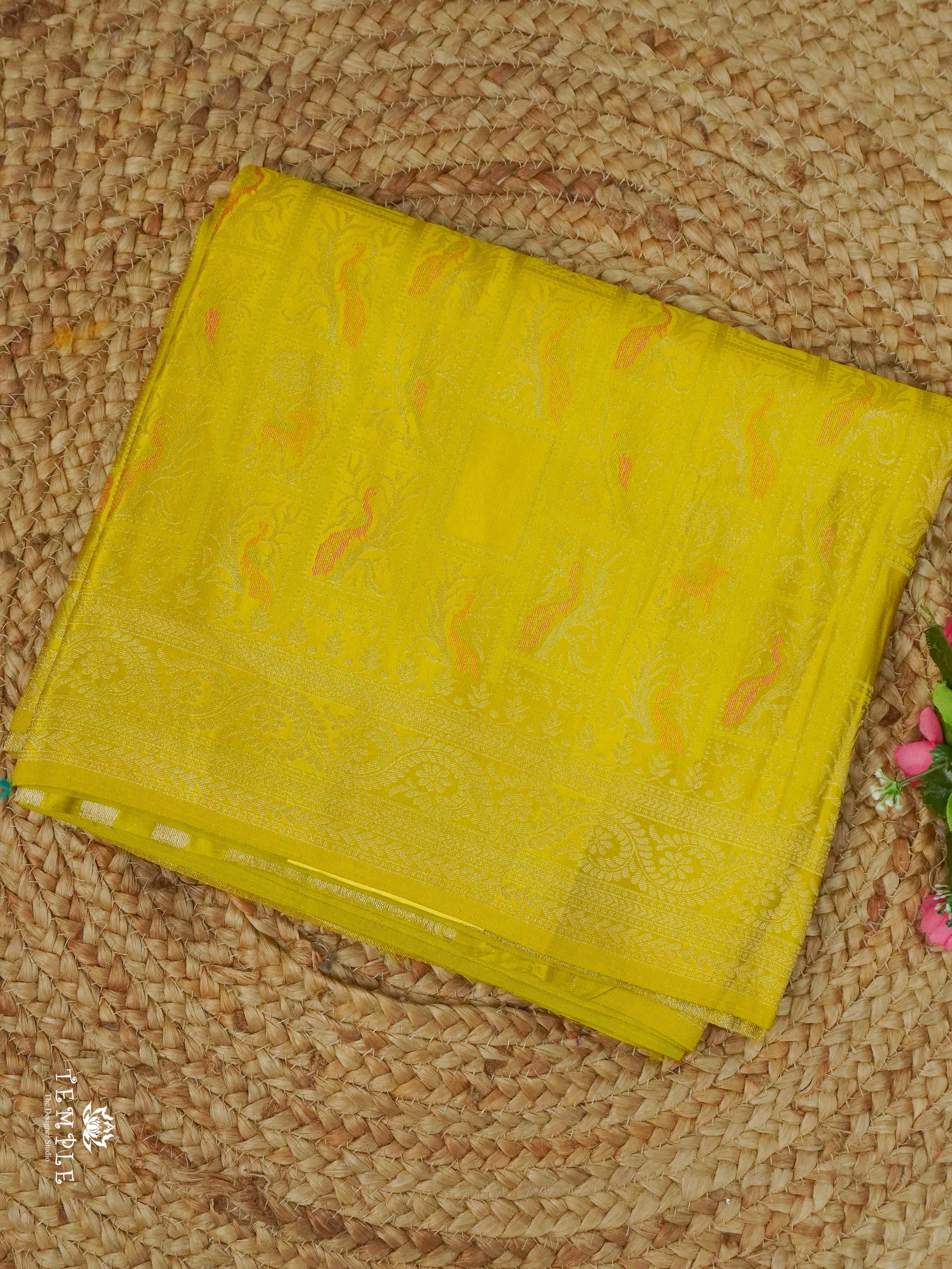 Banarasi Silk saree With Peacock Motifs | TTDS2331