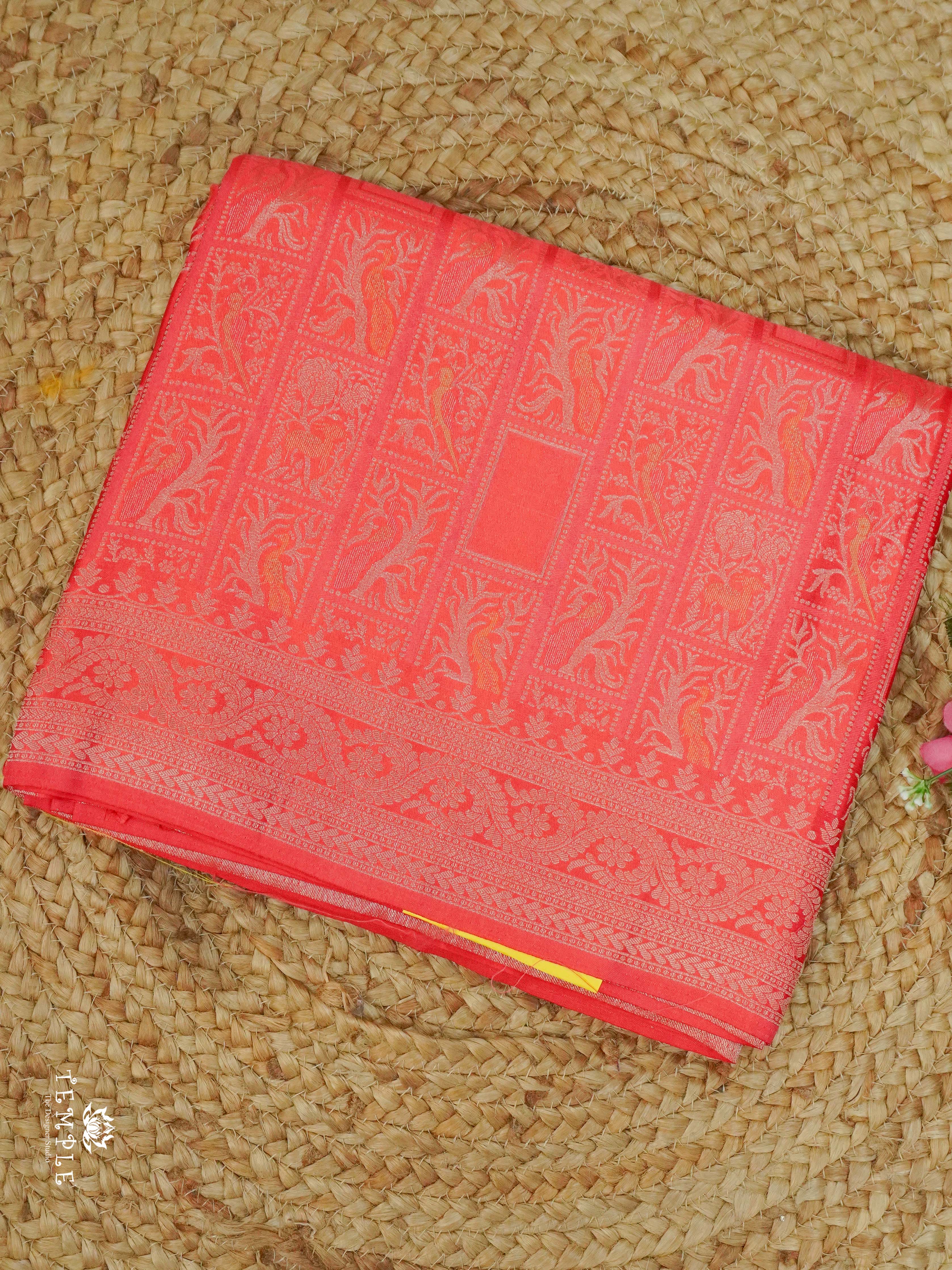 Banarasi Silk saree With Peacock Motifs | TTDS2331