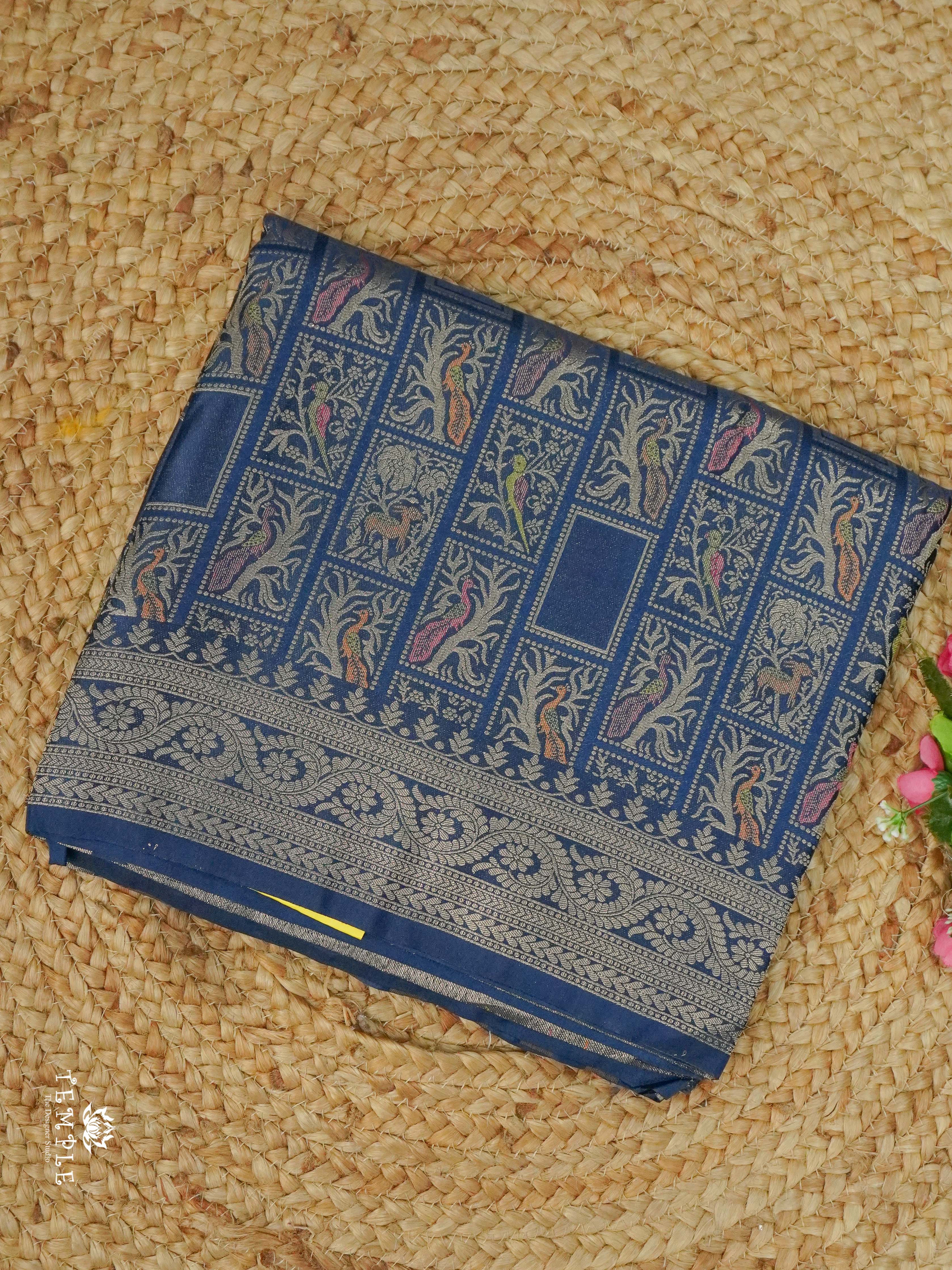 Banarasi Silk saree With Peacock Motifs | TTDS2331