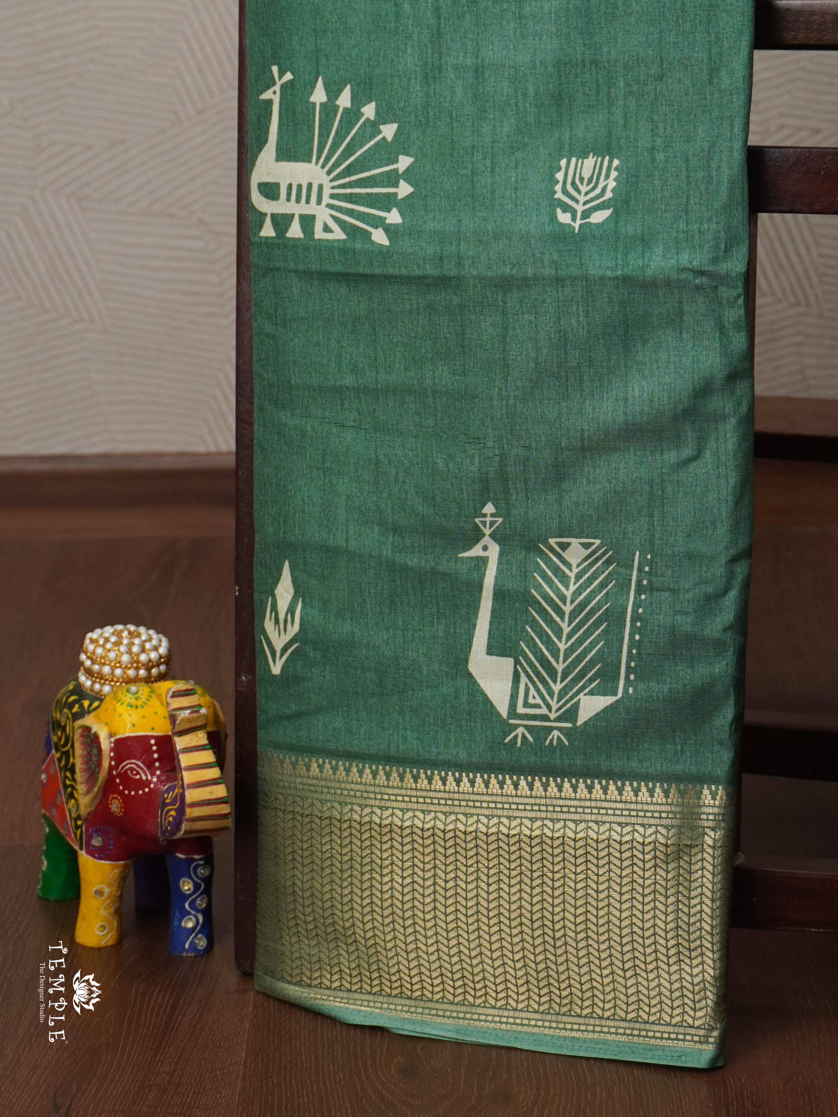 Printed Semi Crepe Silk Saree | TTDS1854