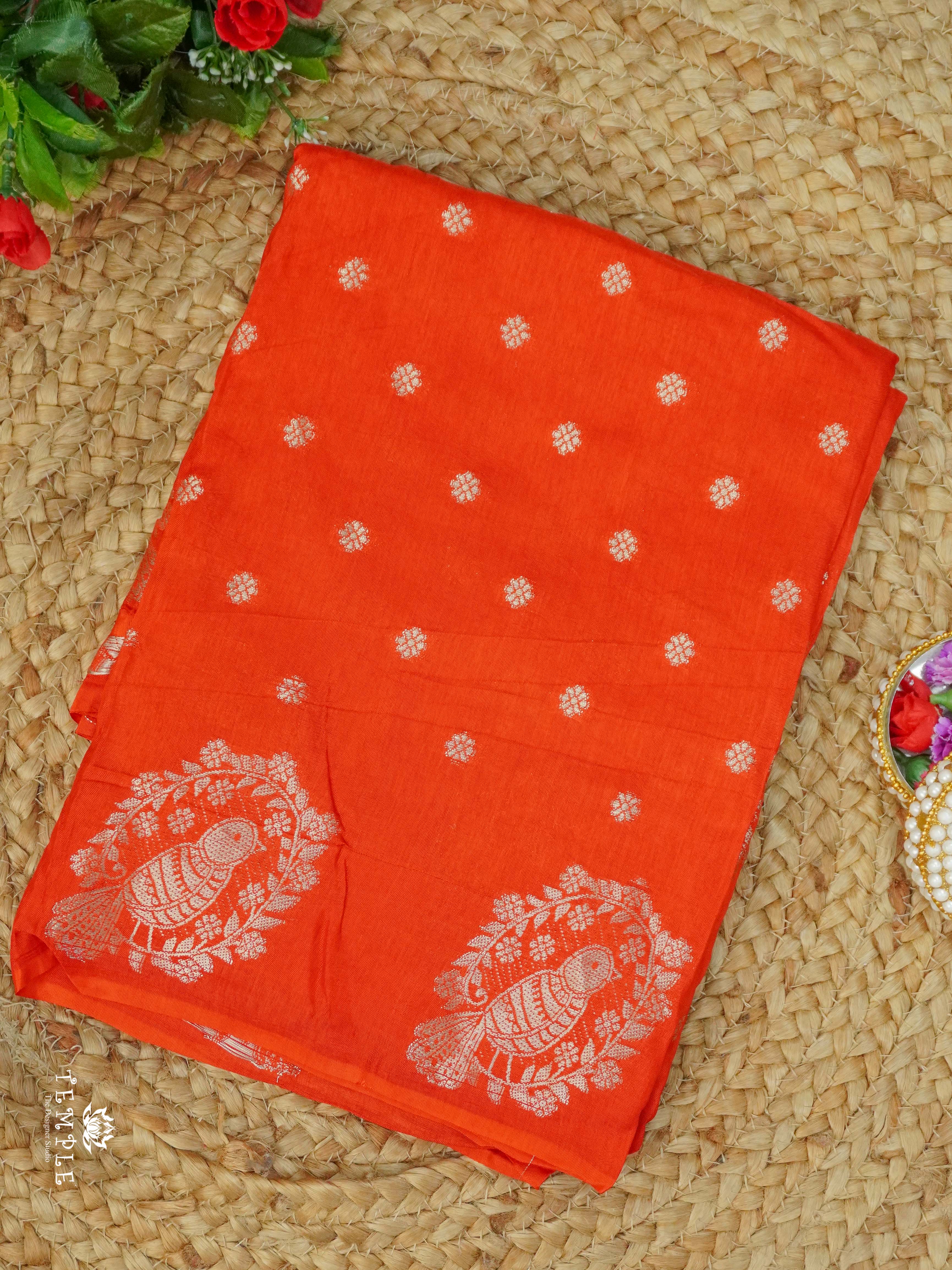 Viscose Georgette Saree with Sparrow Border| TTDS2334