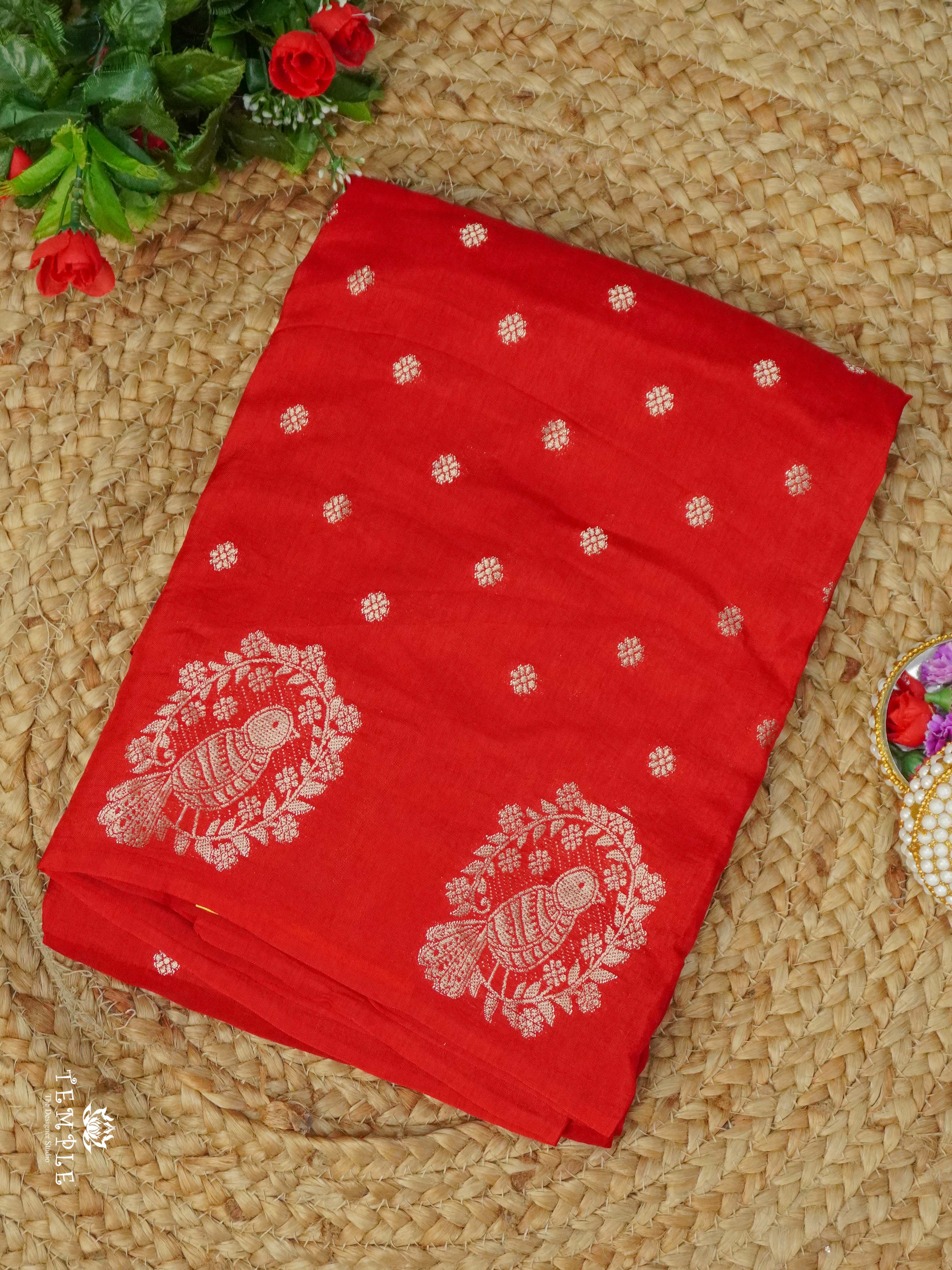 Viscose Georgette Saree with Sparrow Border| TTDS2334