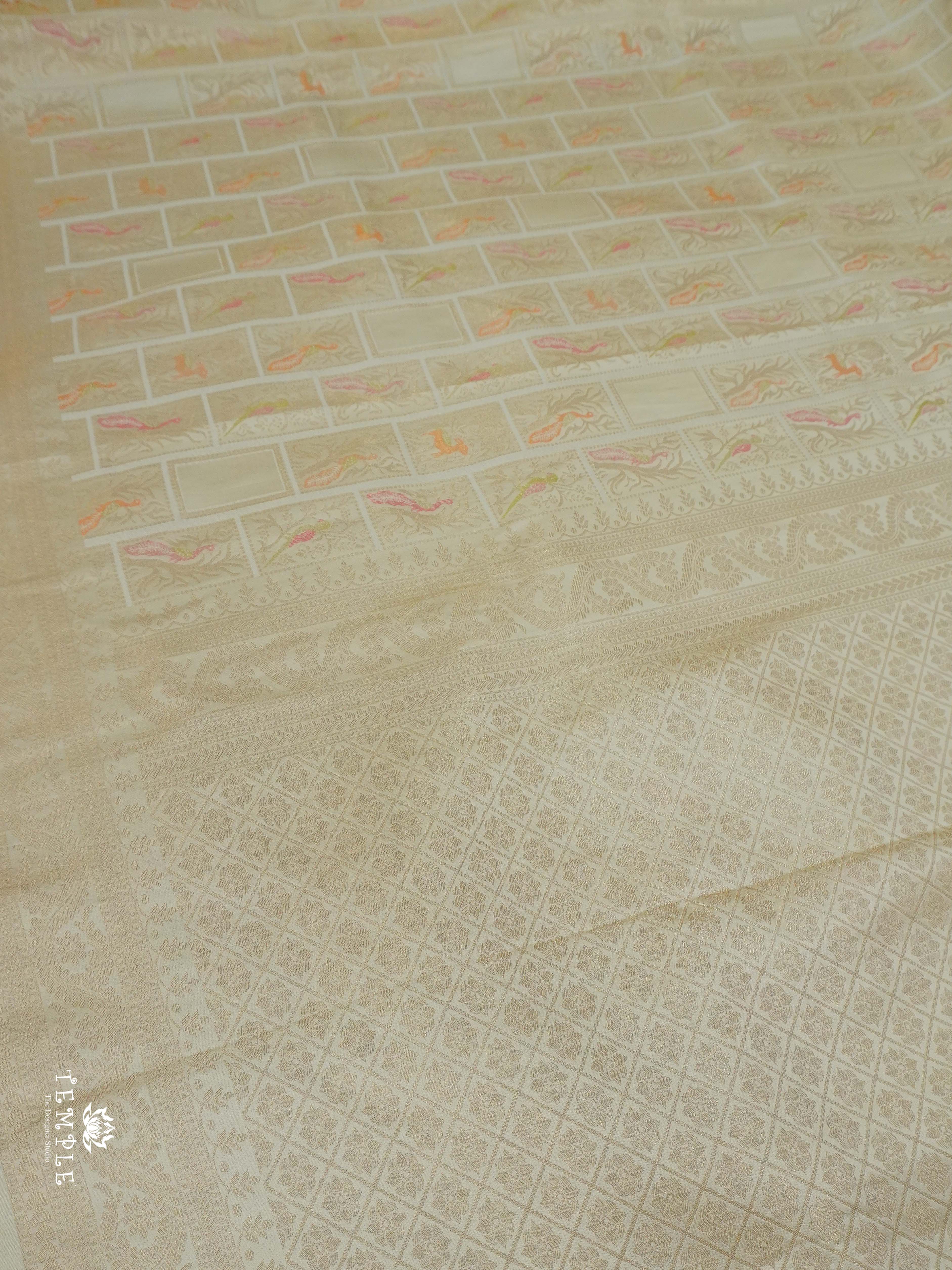 Banarasi Silk saree With Peacock Motifs | TTDS2331