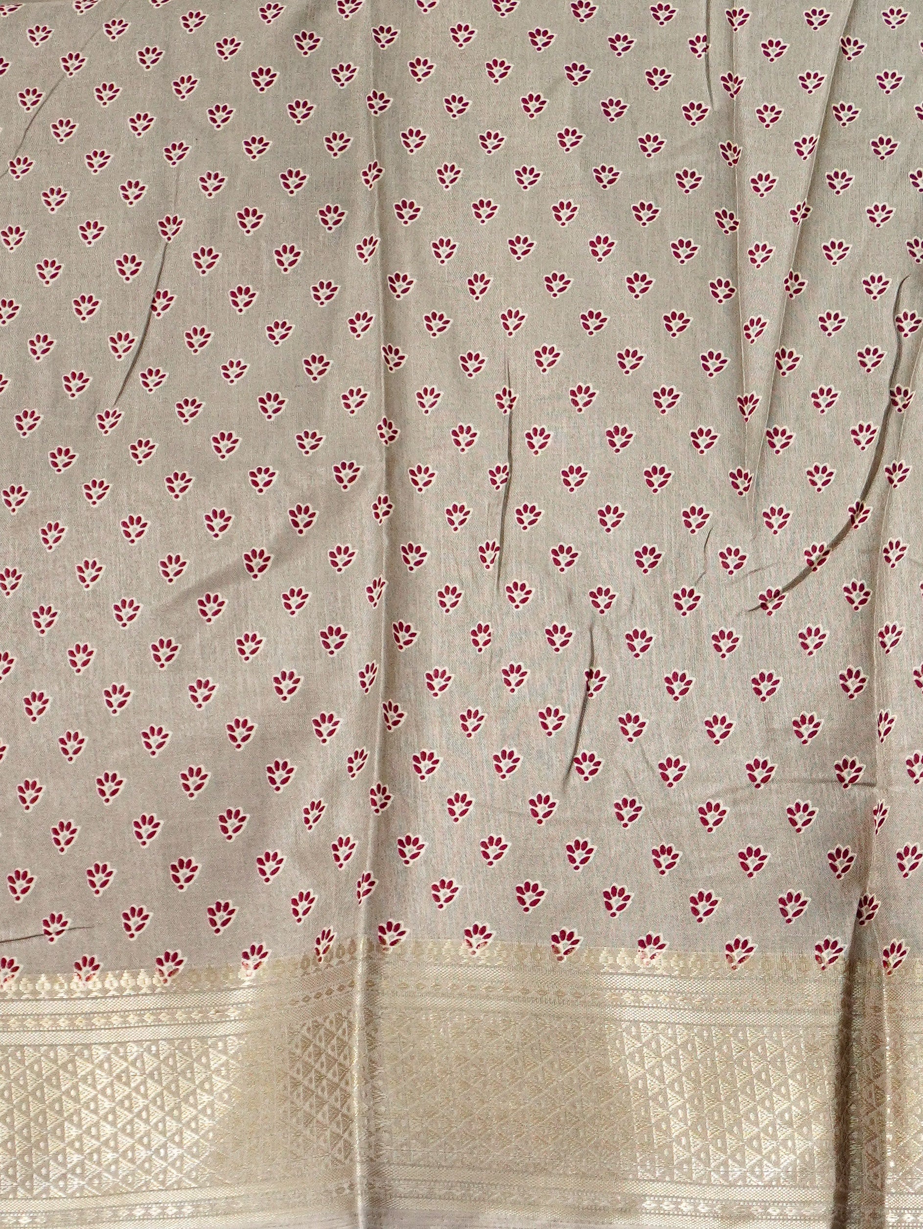 Printed Dola Silk Saree | TTDS3244