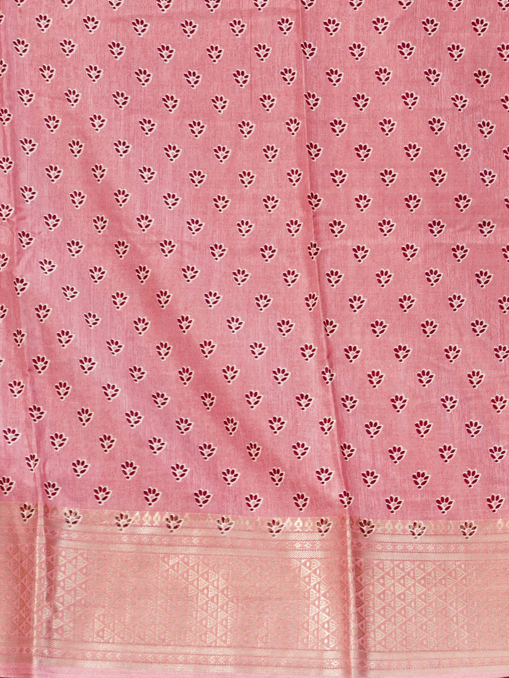 Printed Dola Silk Saree | TTDS3244