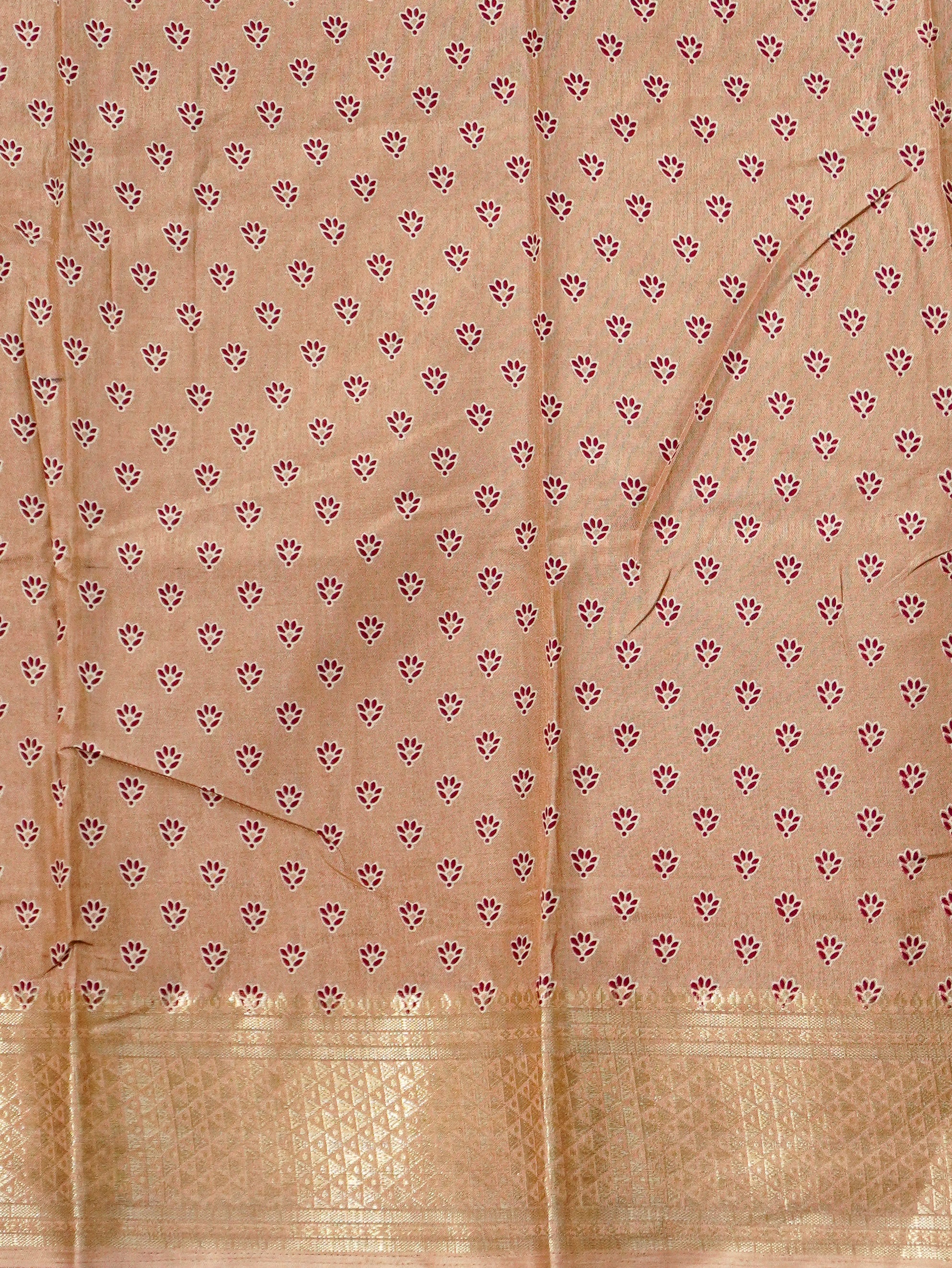 Printed Dola Silk Saree | TTDS3244