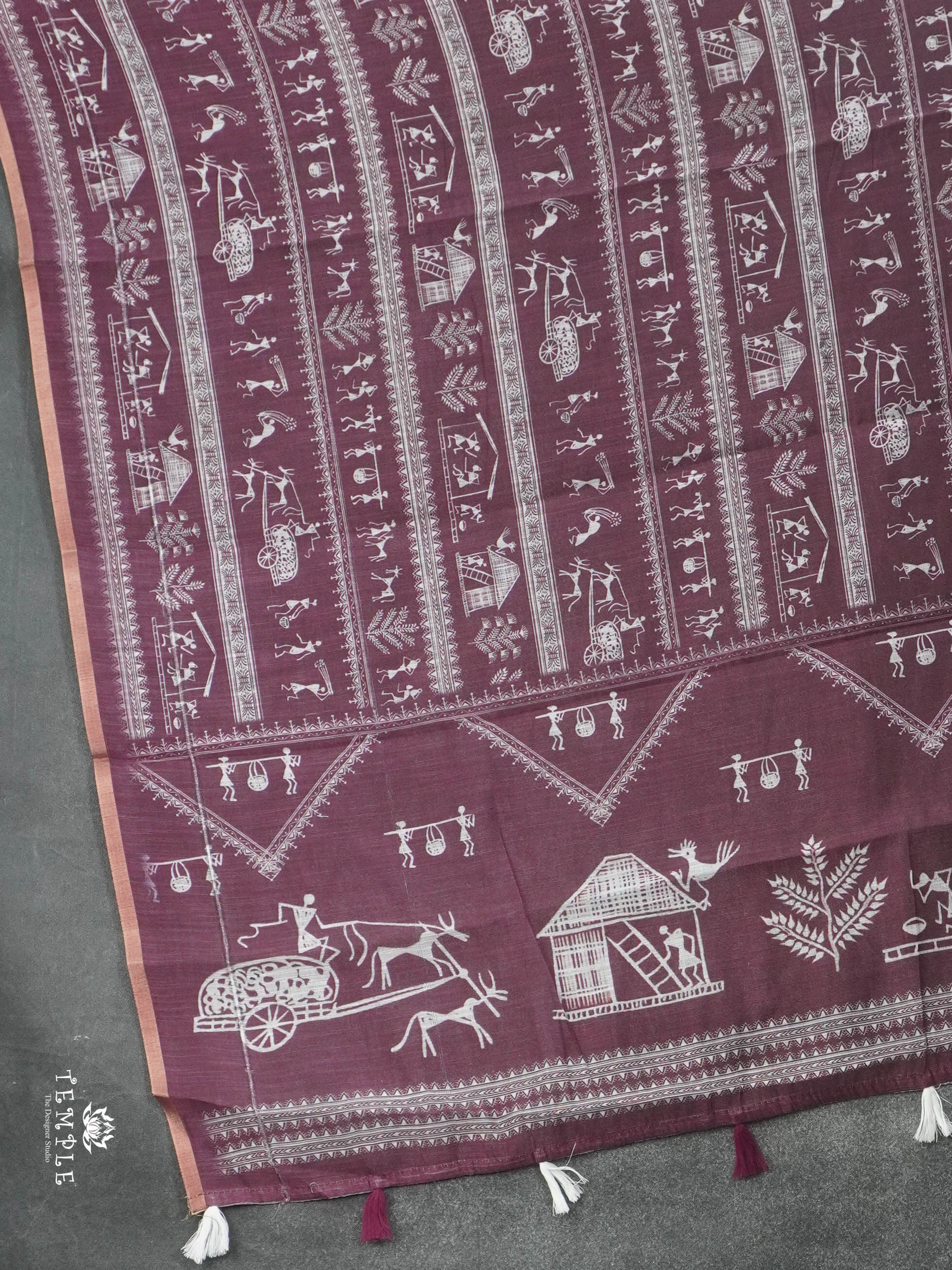 Warli Tribal Print Saree | TTDS2852