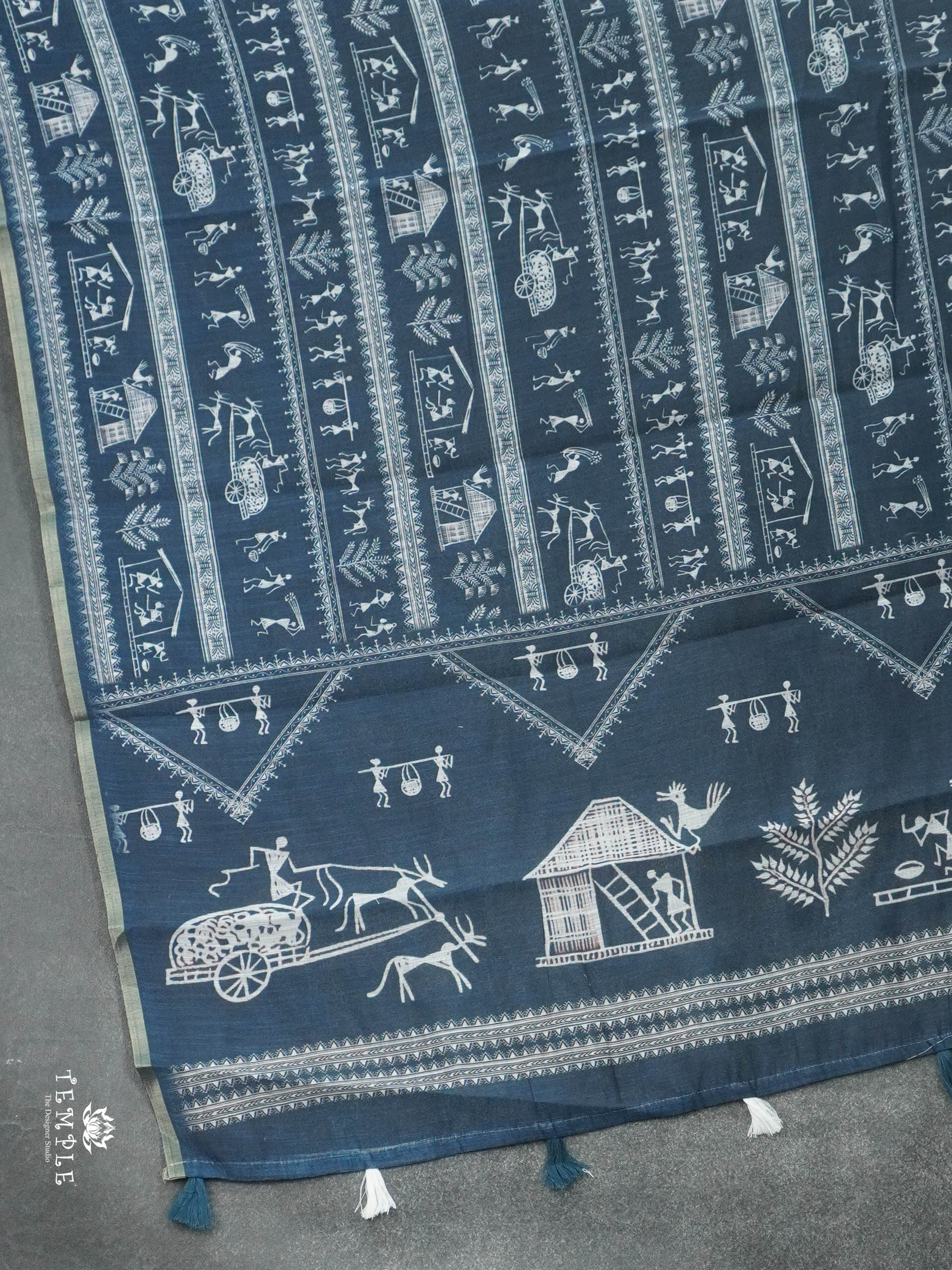 Warli Tribal Print Saree | TTDS2852