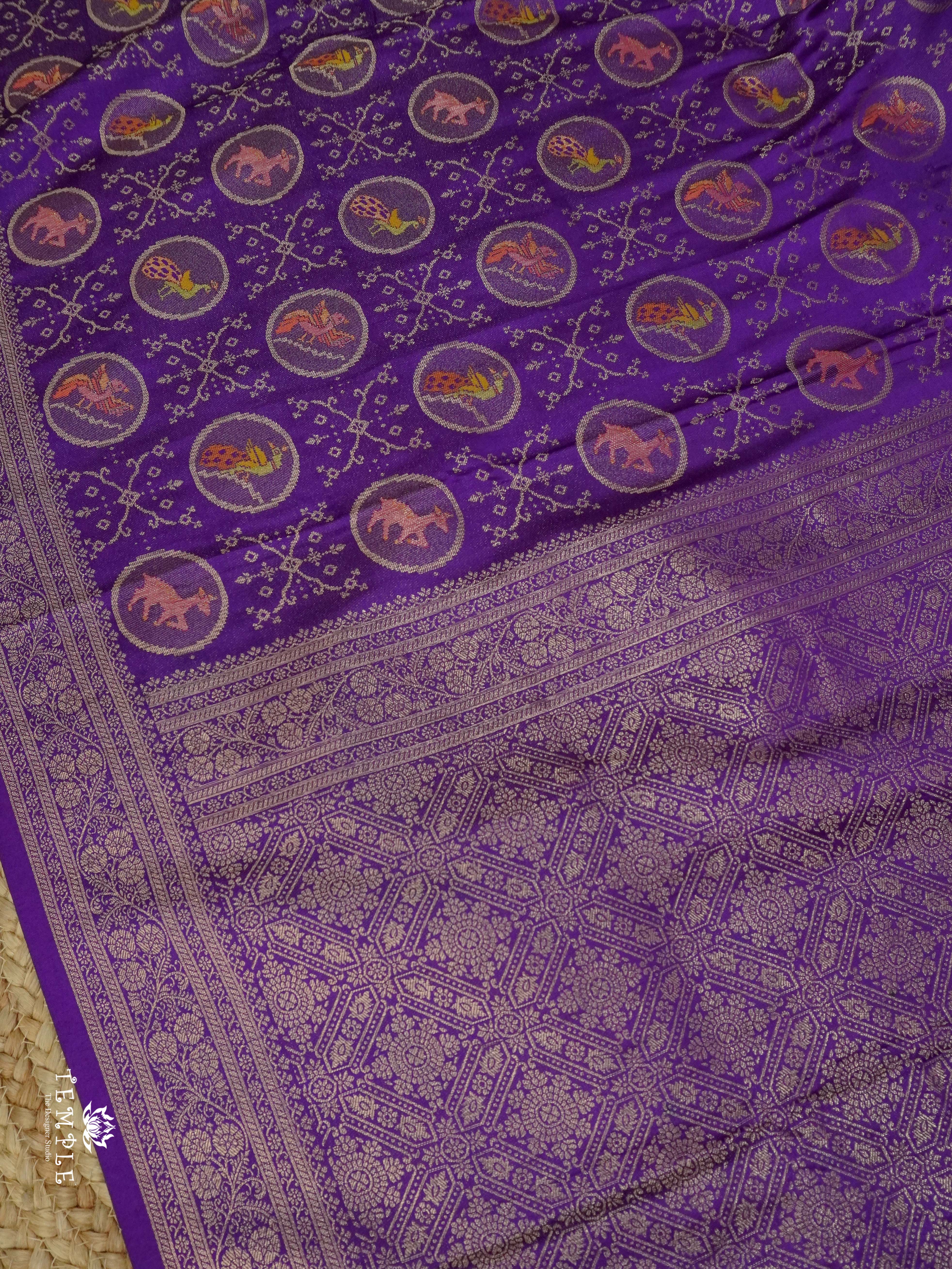 Banarasi Weaved Satin Silk Saree | TTDS2370