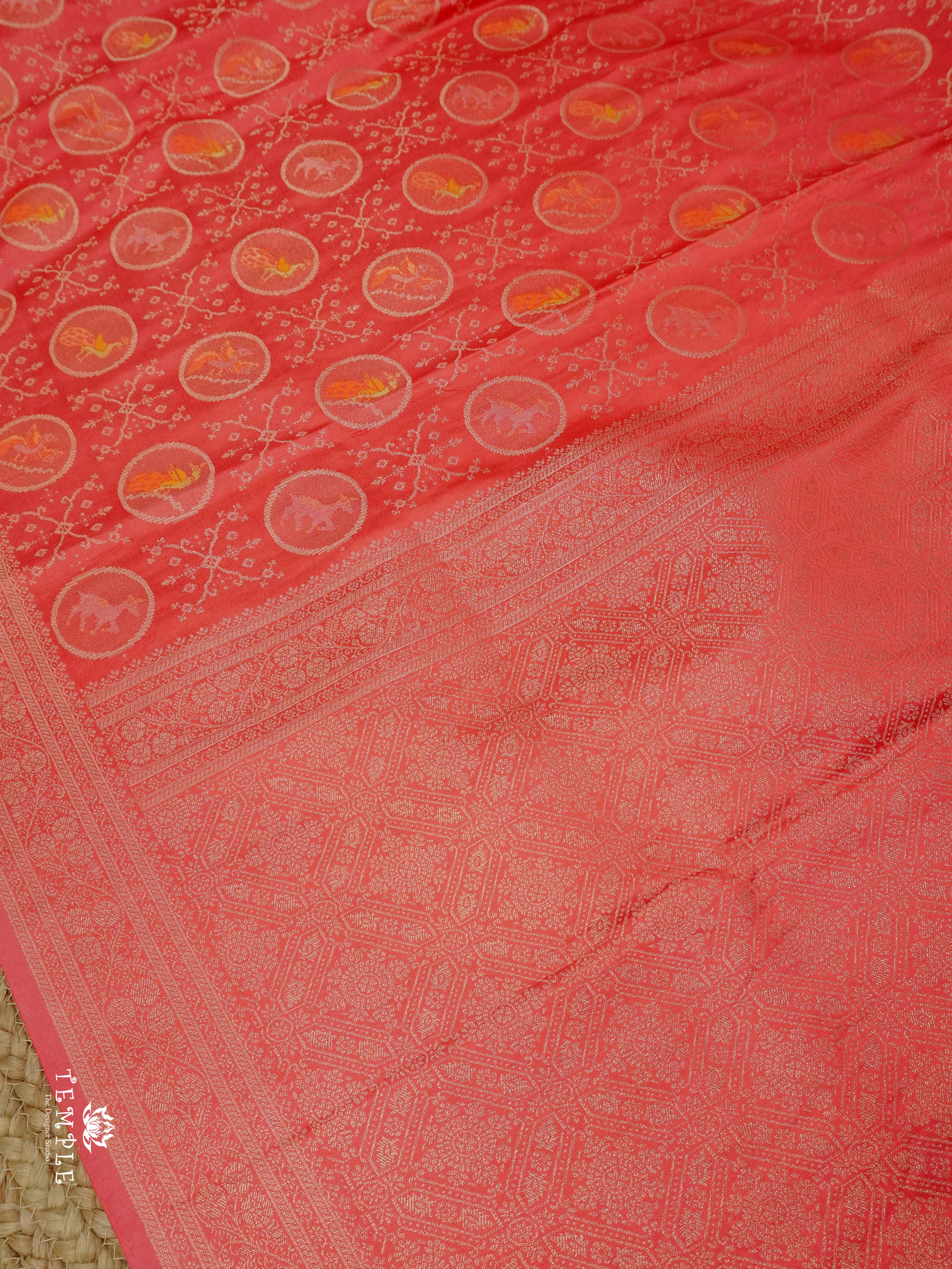 Banarasi Weaved Satin Silk Saree | TTDS2370