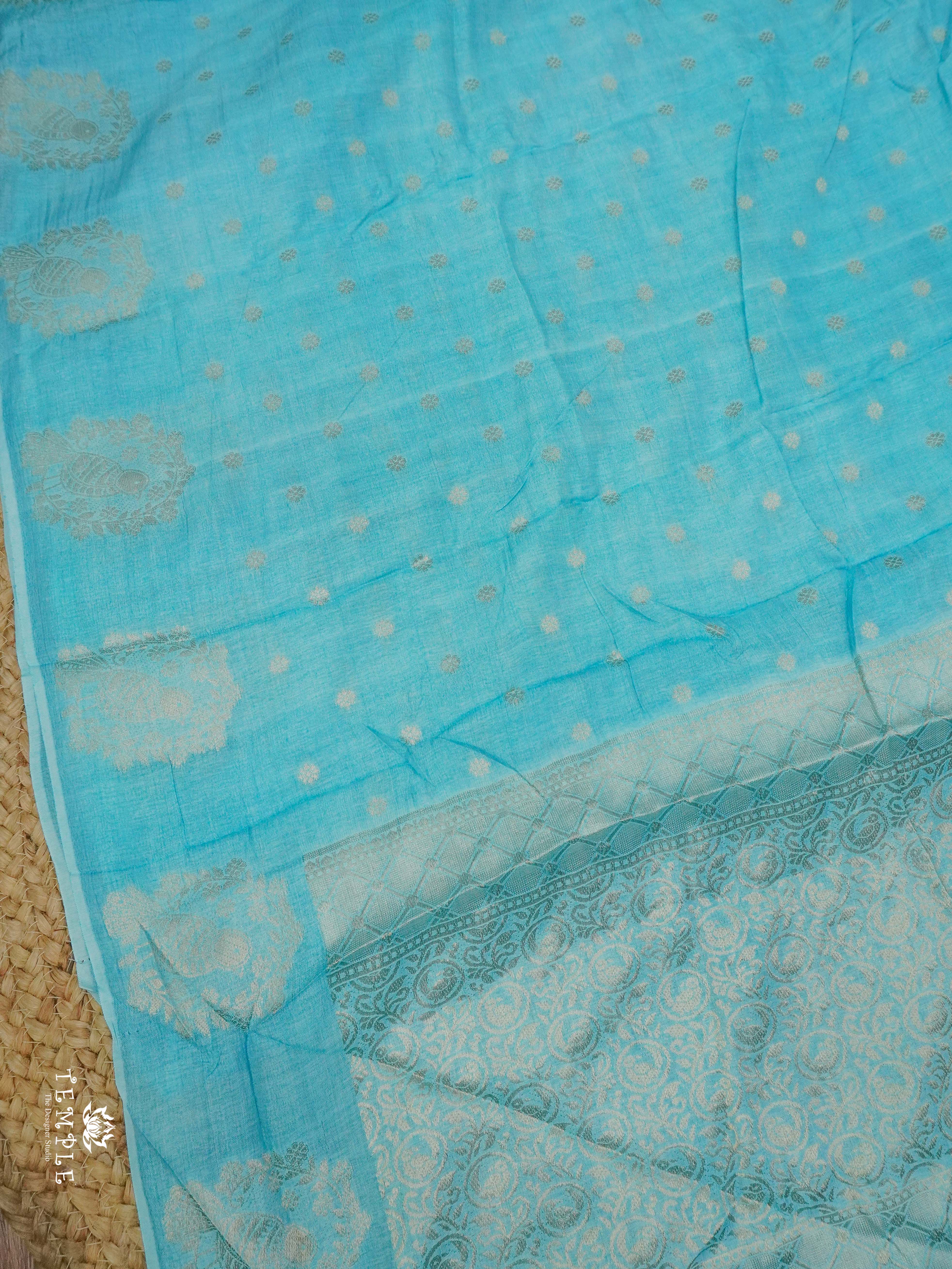 Viscose Georgette Saree with Sparrow Border| TTDS2334
