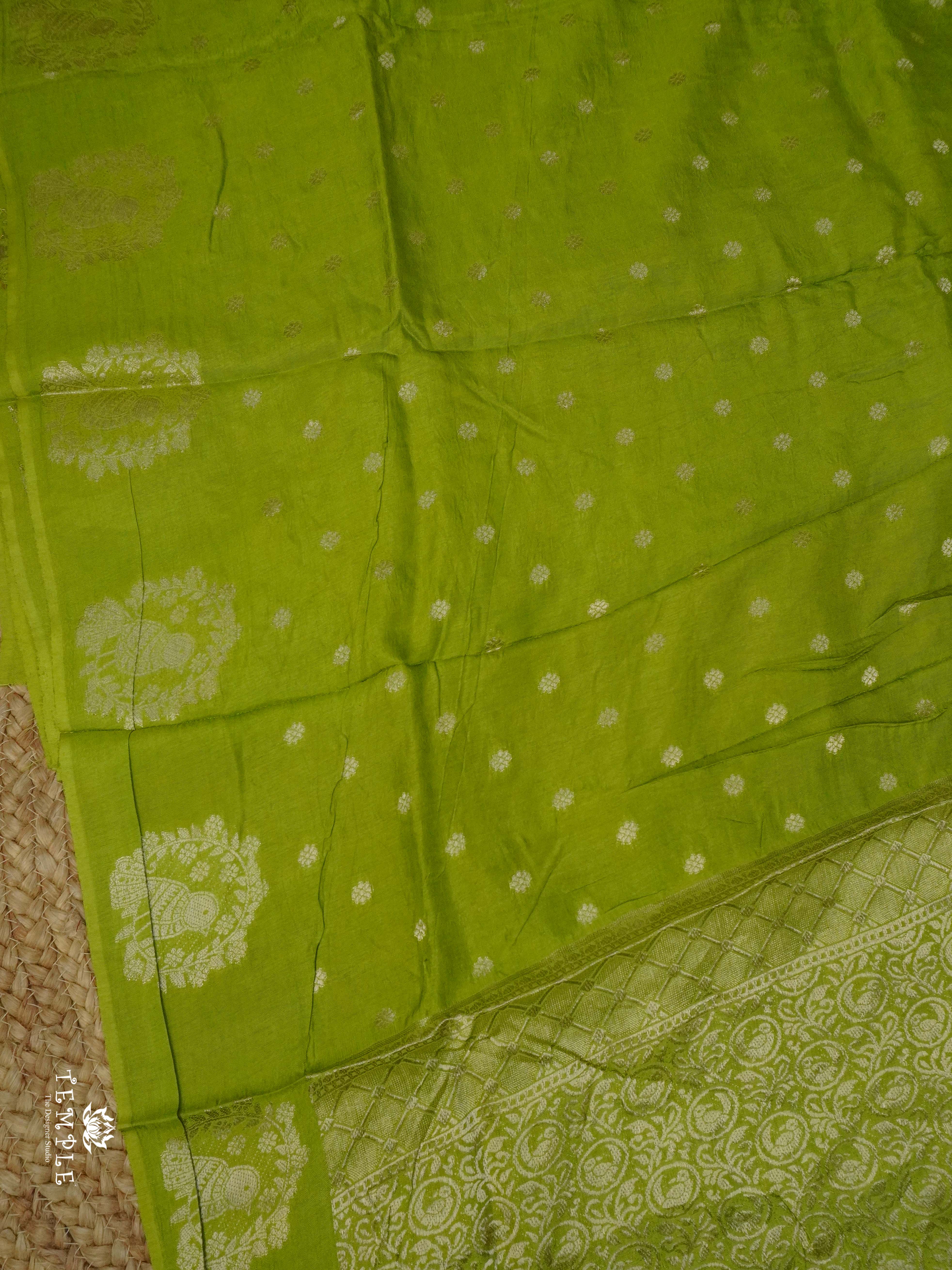 Viscose Georgette Saree with Sparrow Border| TTDS2334