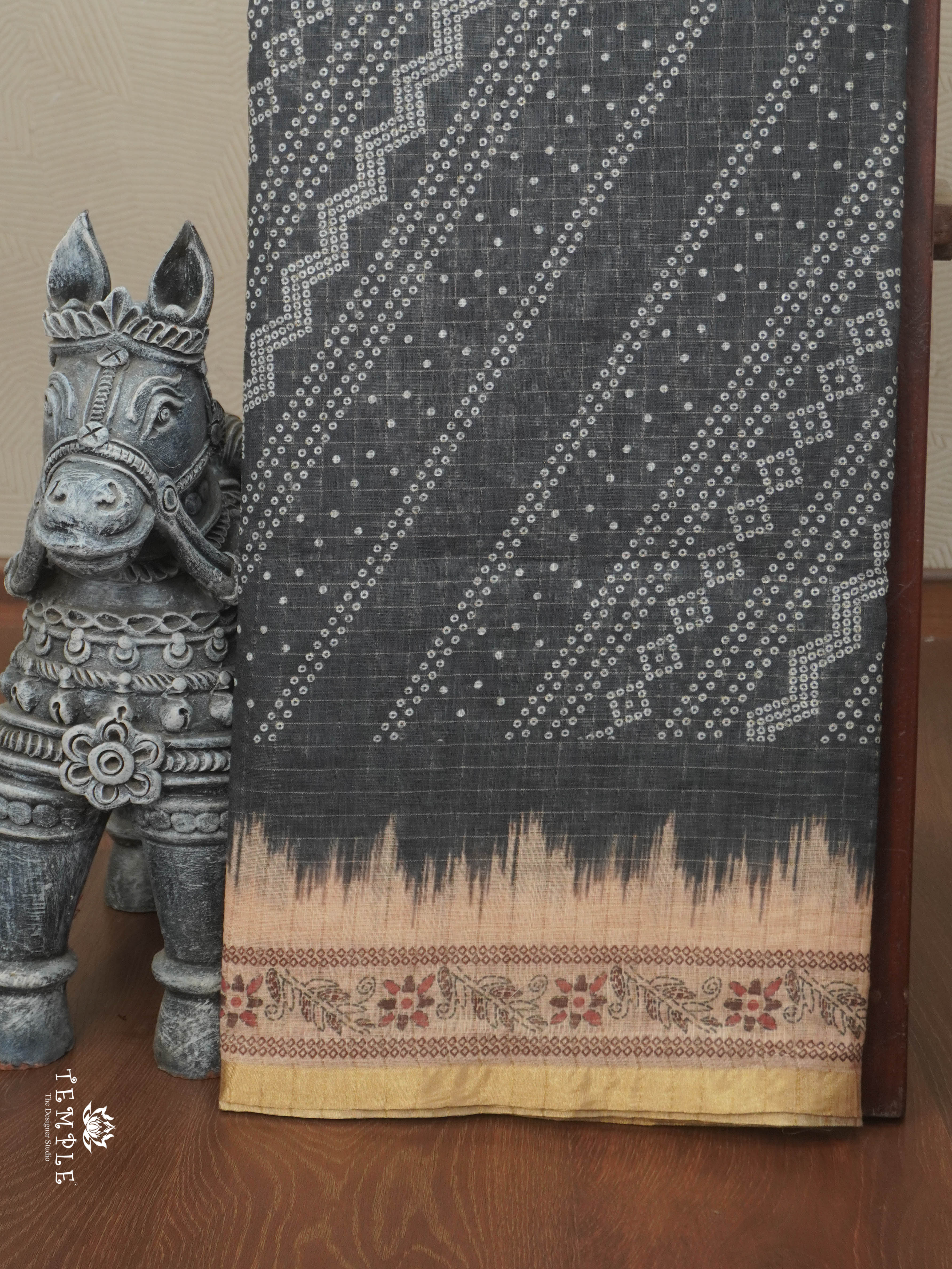 Linen Cotton Saree | TTDS2845