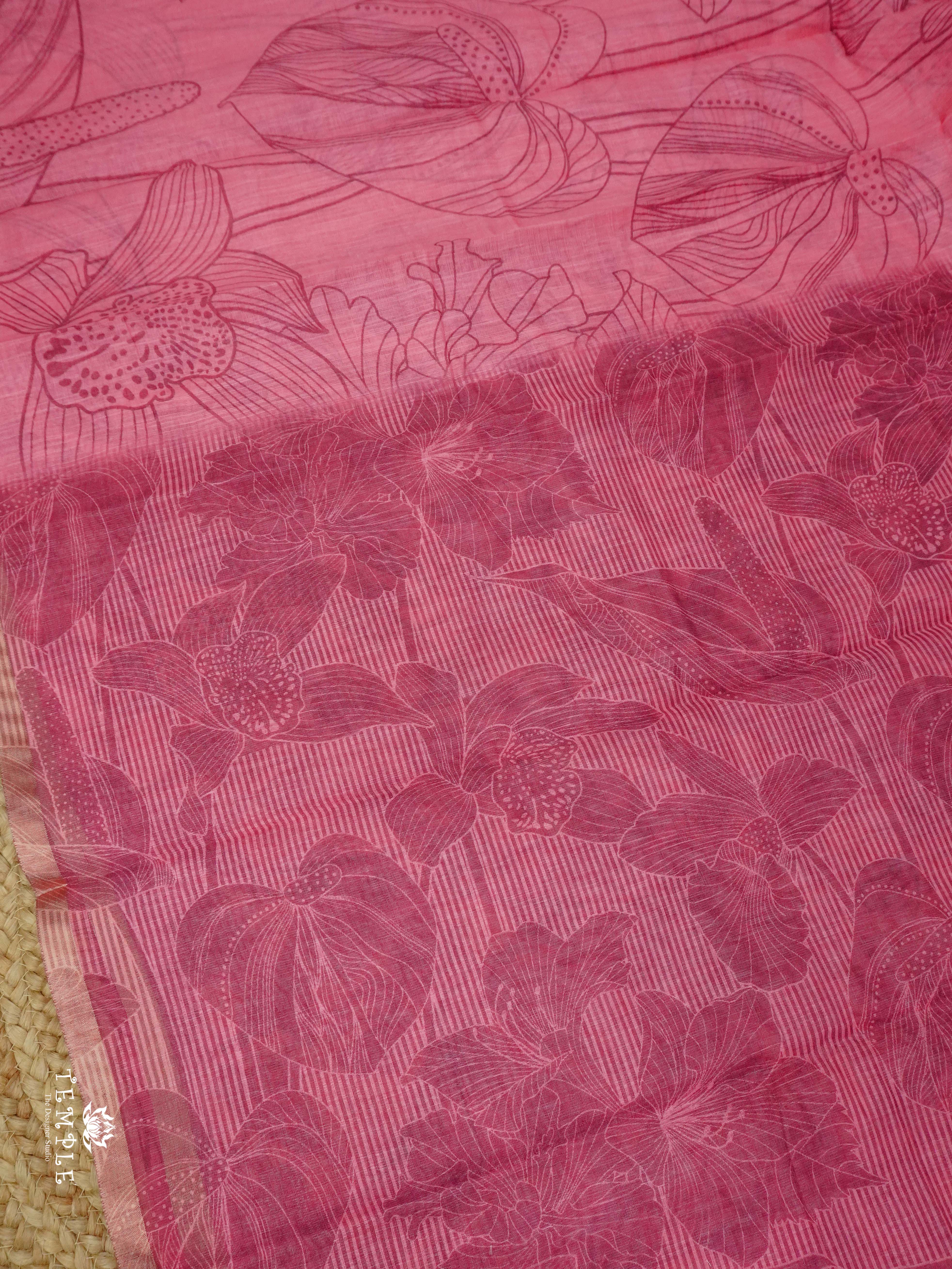 Printed Chanderi Cotton | TTDS2329