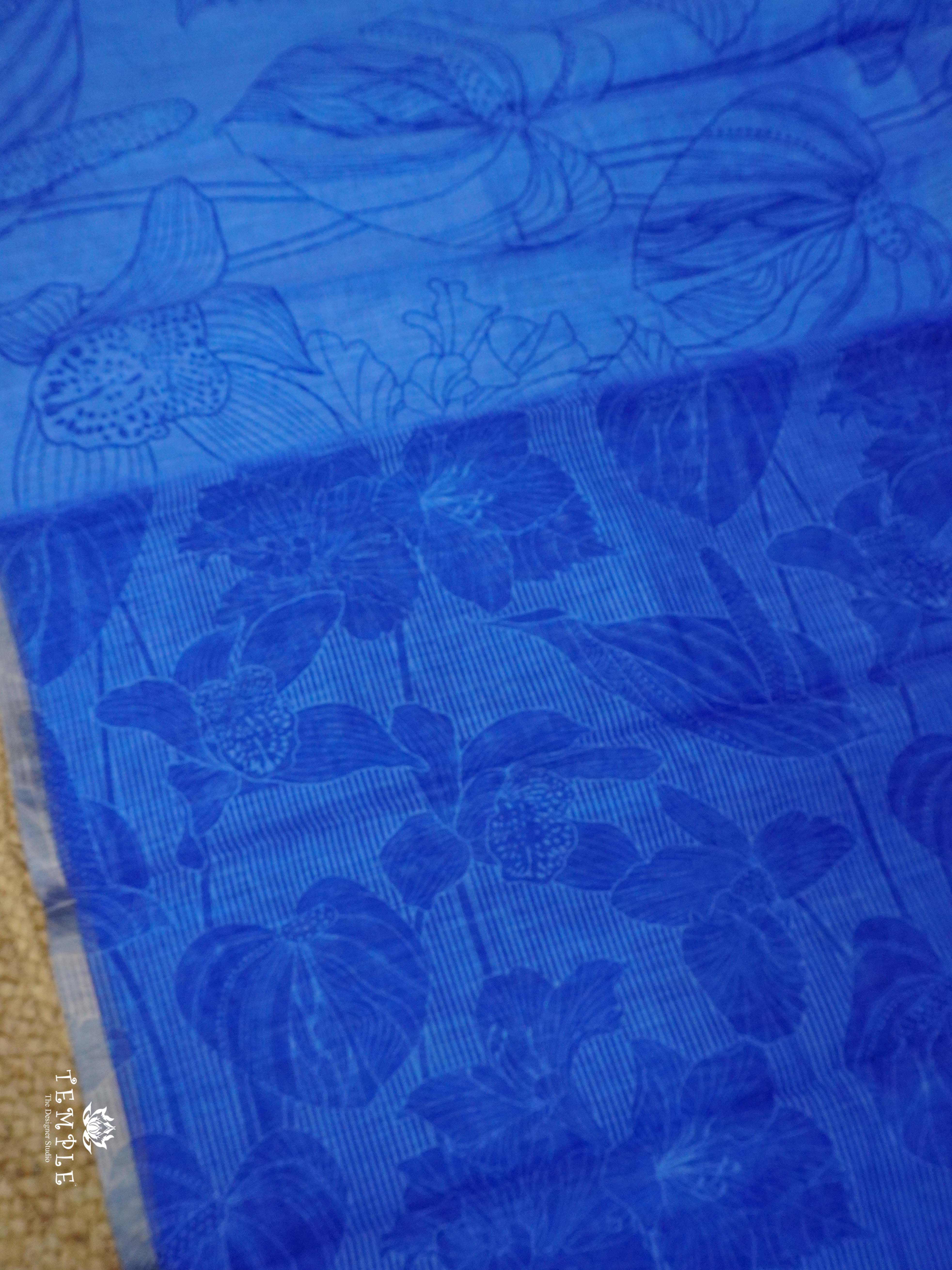 Printed Chanderi Cotton | TTDS2329
