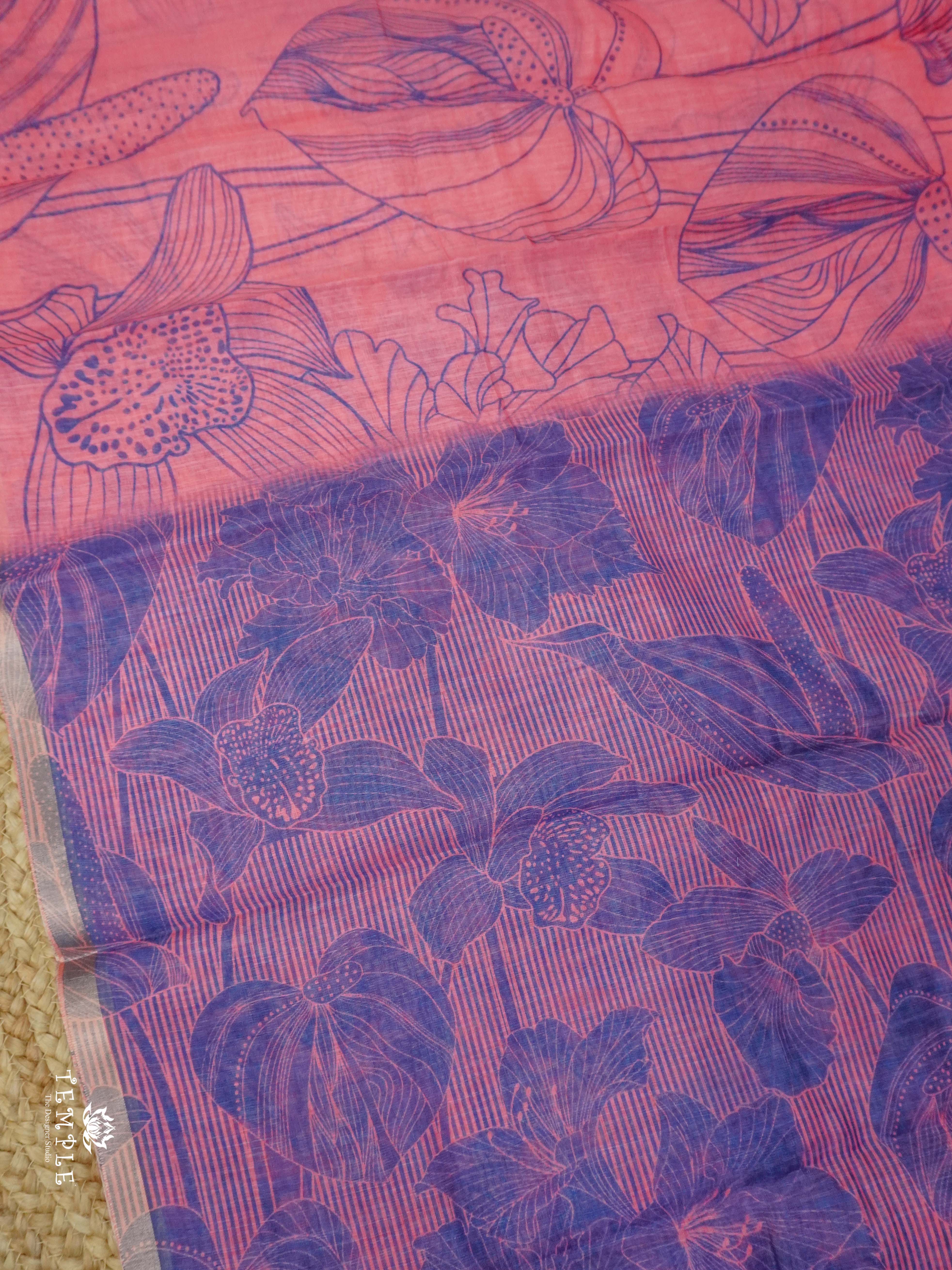 Printed Chanderi Cotton | TTDS2329