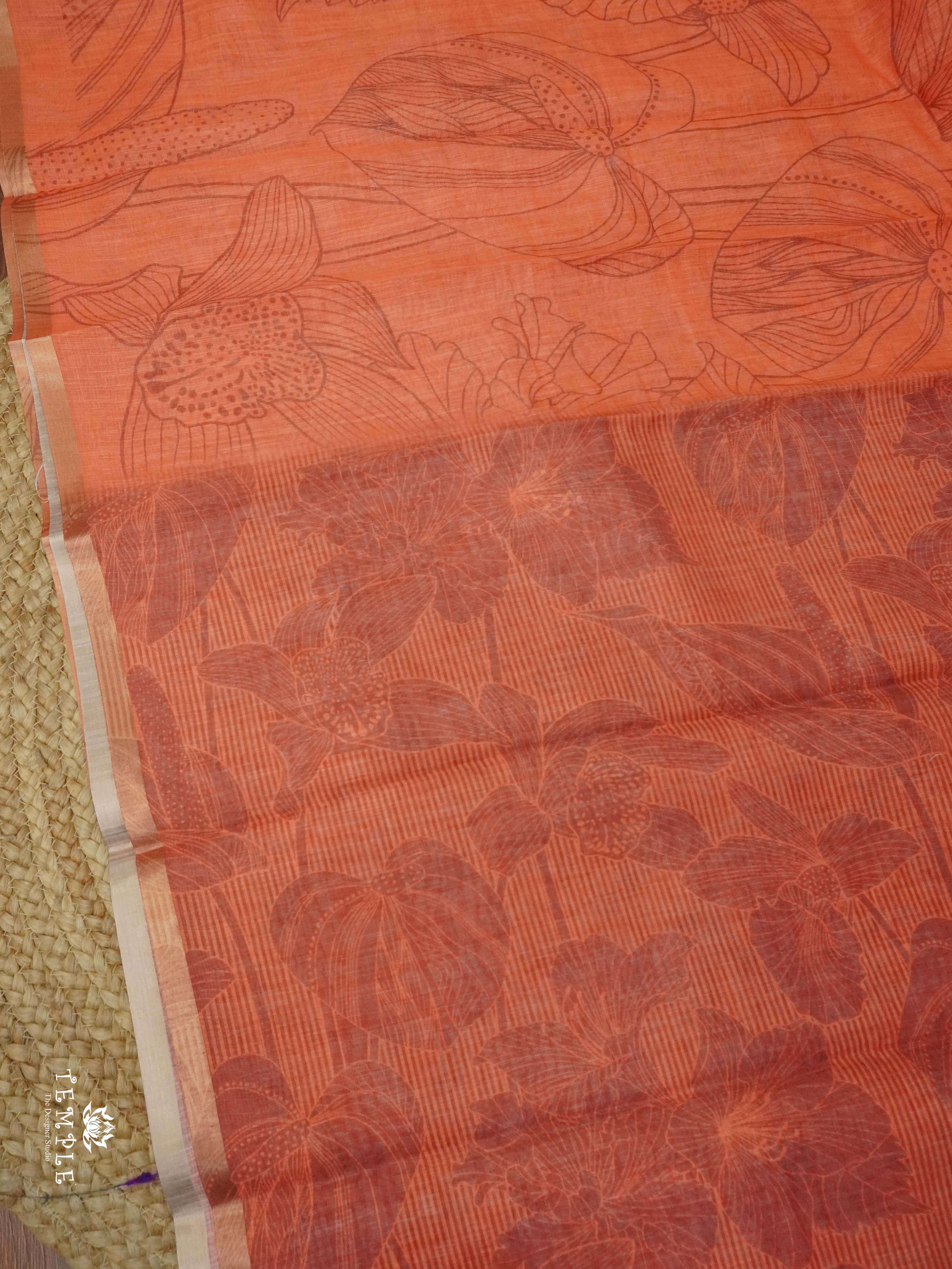 Printed Chanderi Cotton | TTDS2329