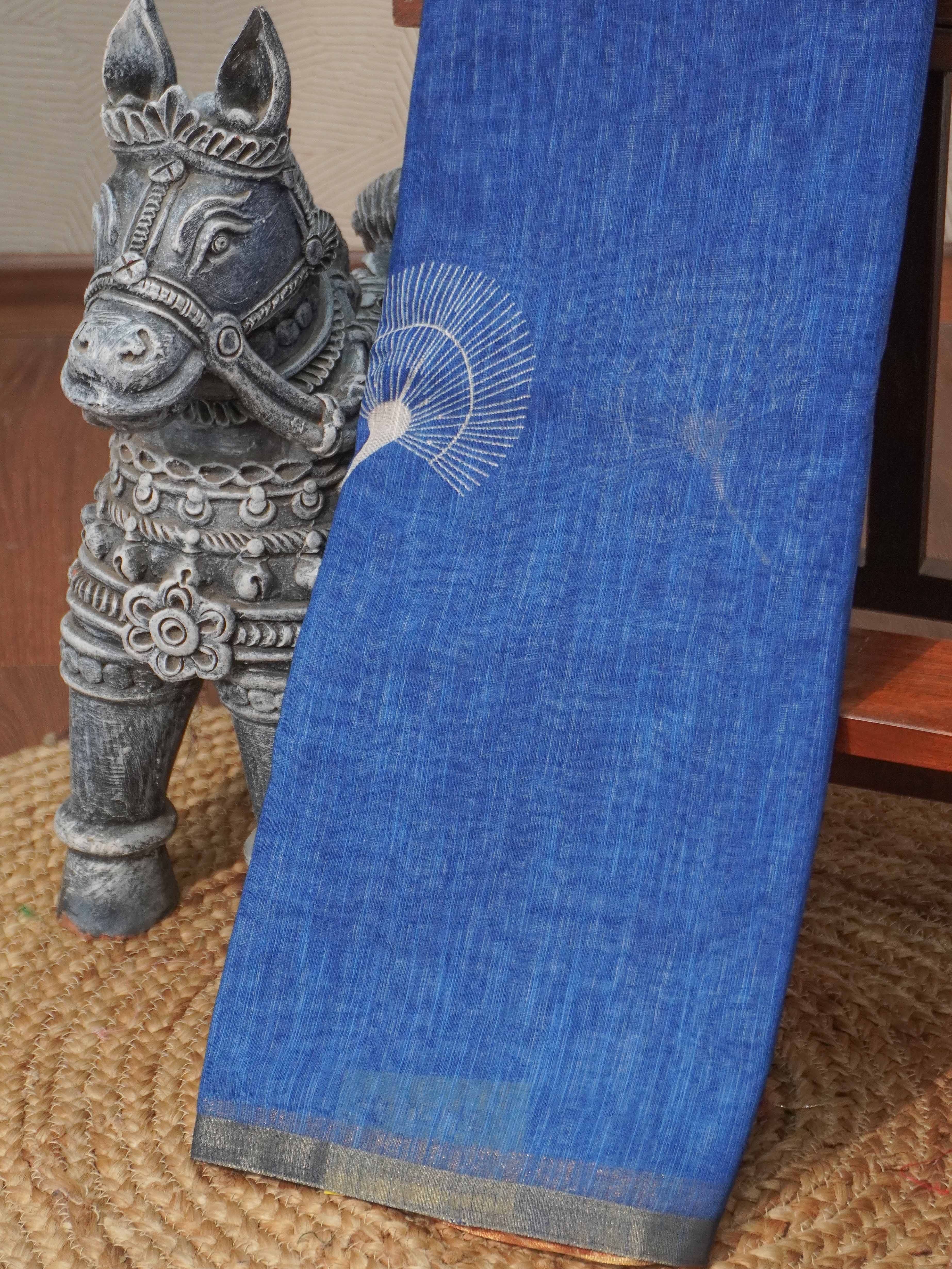 Linen Cotton Saree | TTDS3257